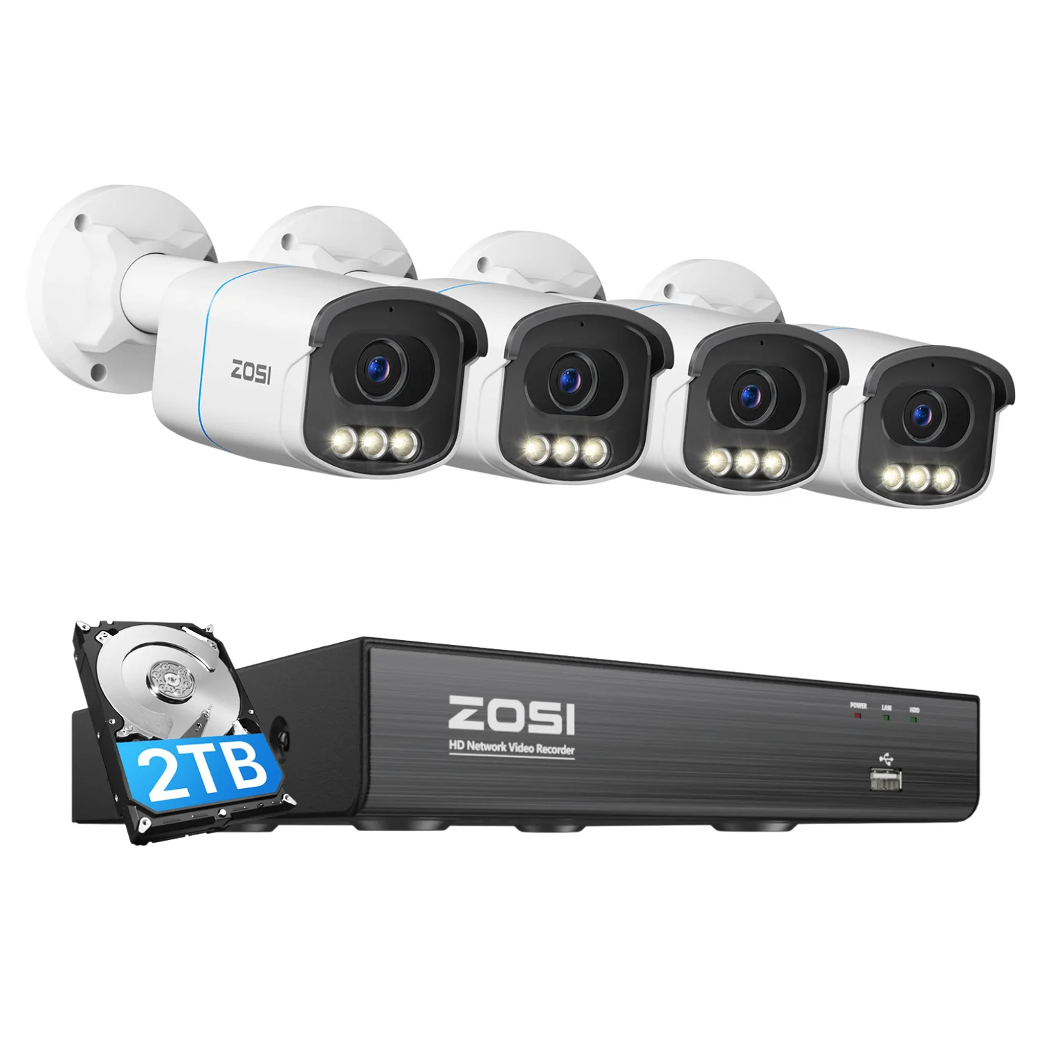 C186A 4K 8CH PoE Security System with Full-Color Night + 2TB/4TB Hard Drive - Image 20