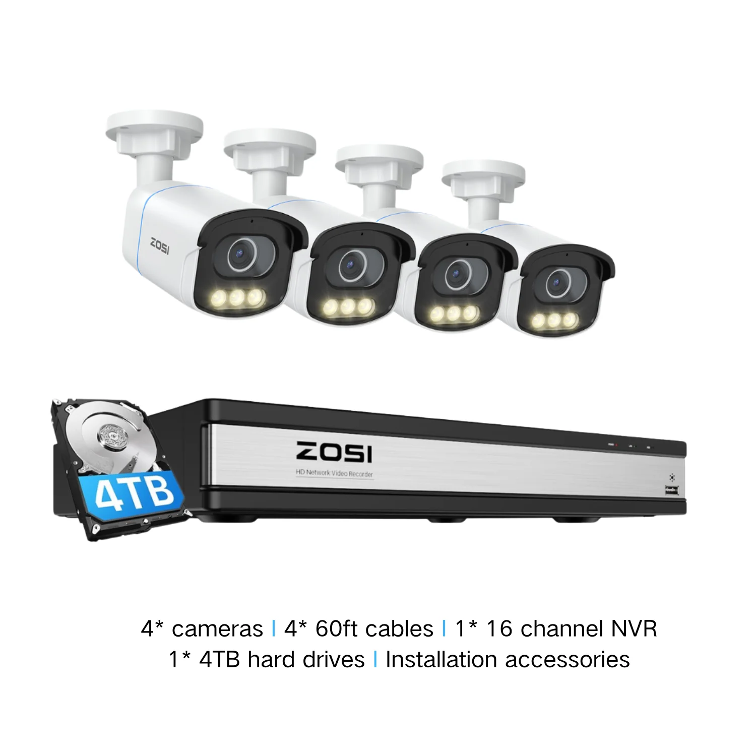 C186A 4K 8CH PoE Security System with Full-Color Night + 2TB/4TB Hard Drive - Image 21