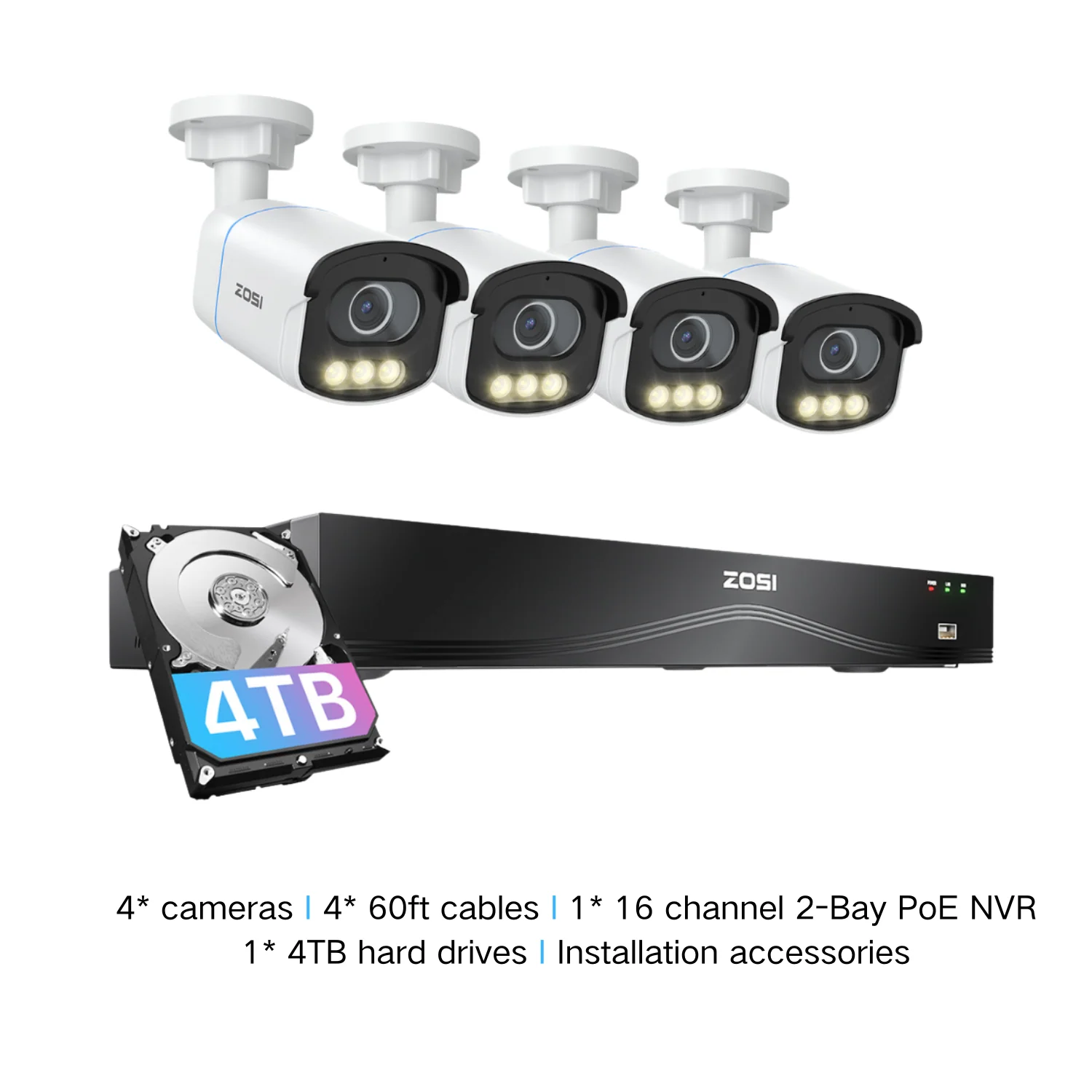 C186A 4K 8CH PoE Security System with Full-Color Night + 2TB/4TB Hard Drive - Image 22