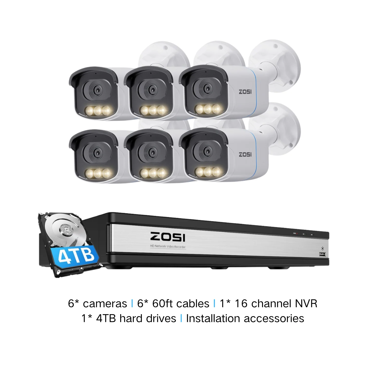 C186A 4K 8CH PoE Security System with Full-Color Night + 2TB/4TB Hard Drive - Image 23