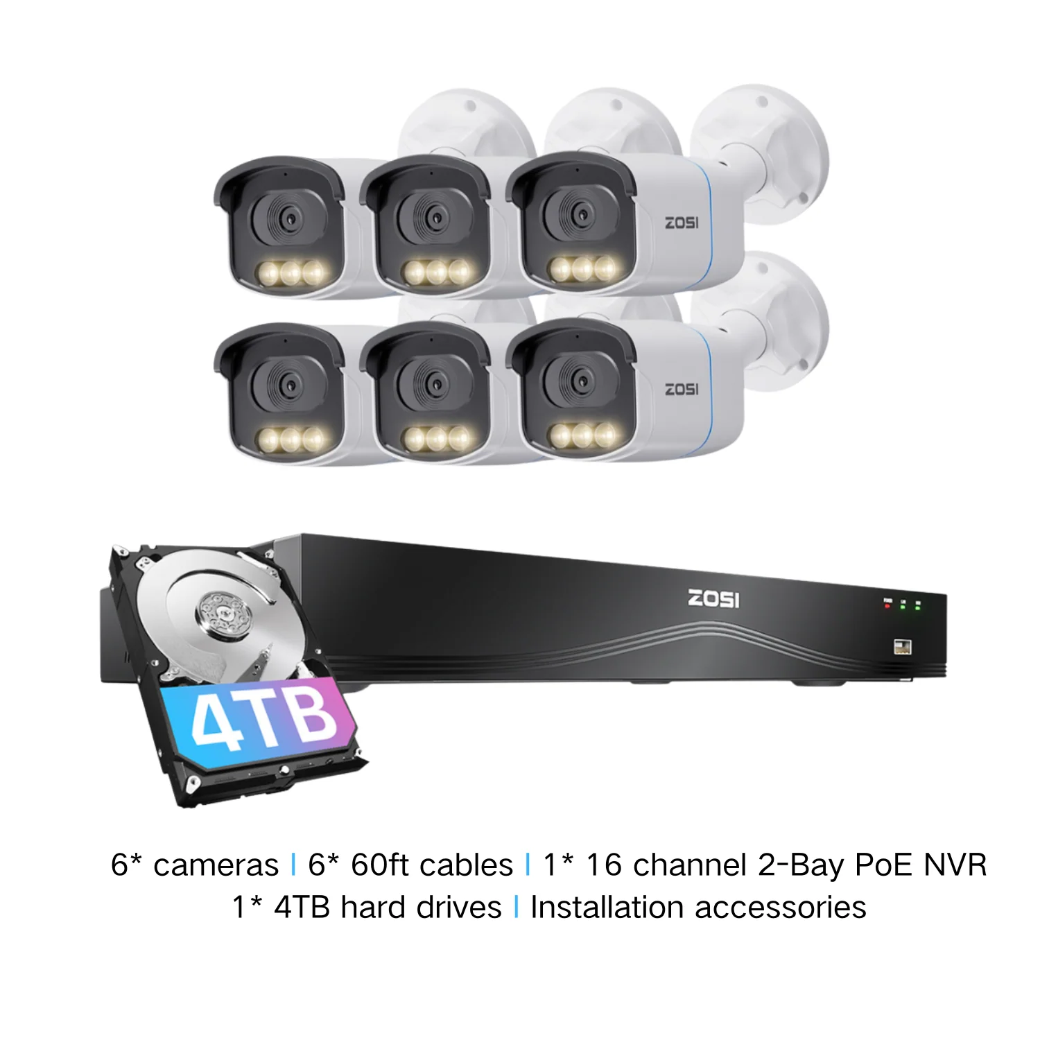 C186A 4K 8CH PoE Security System with Full-Color Night + 2TB/4TB Hard Drive - Image 24