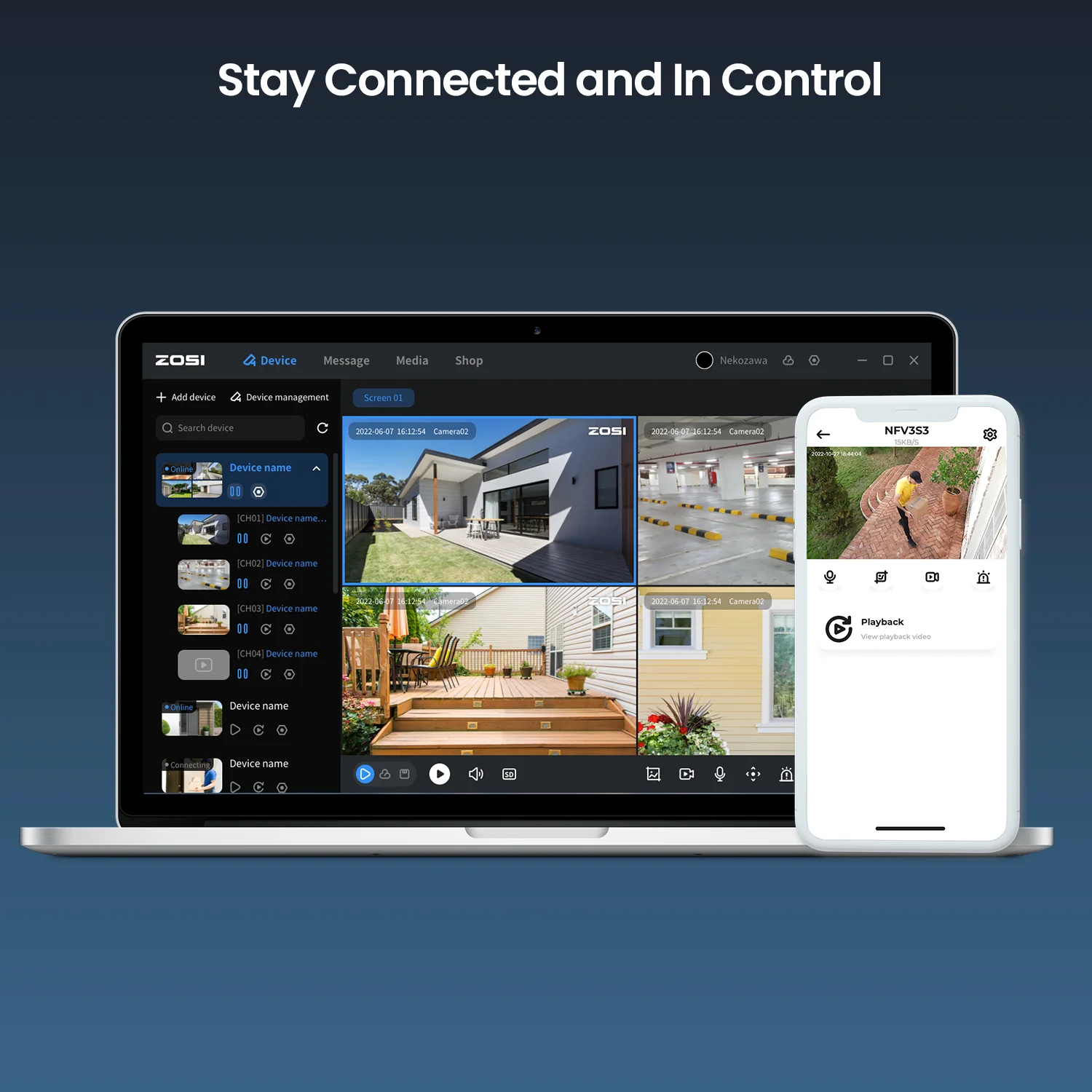 C186 4MP Wireless WiFi Security System + Up to 8 Cameras + 2TB Hard Drive - Image 11