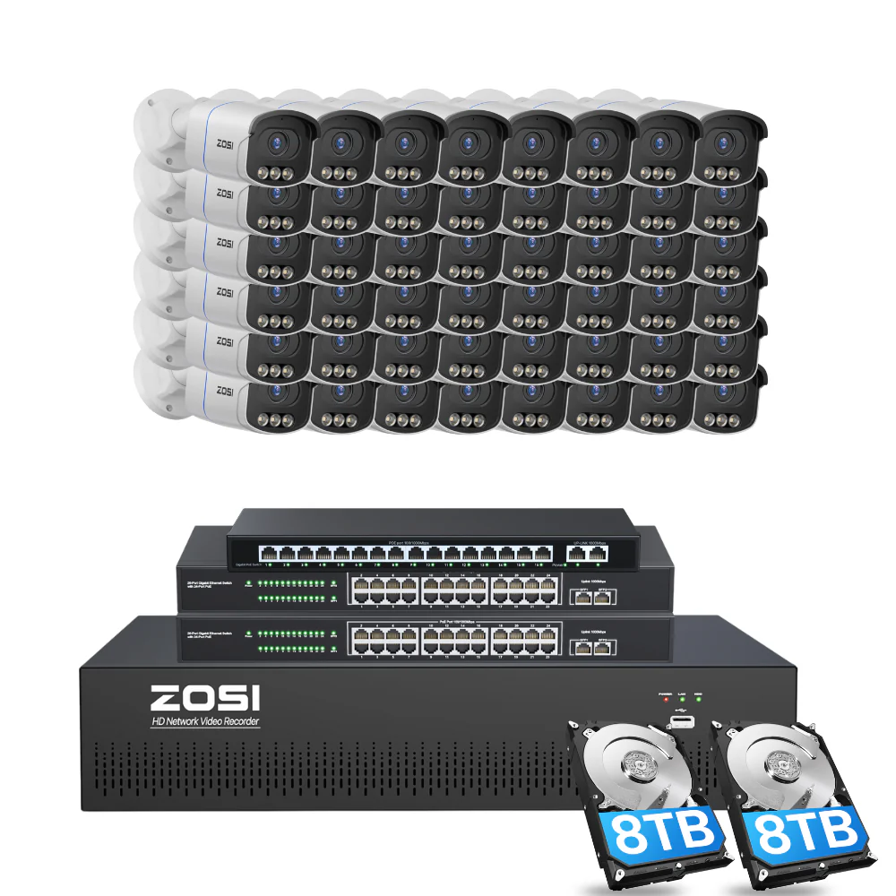 C186A 64 Channel 4K PoE Security Camera System for Business - Image 16