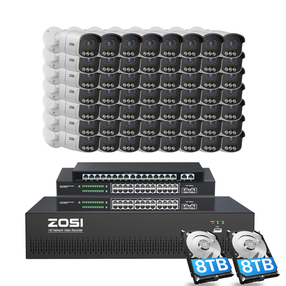 C186A 64 Channel 4K PoE Security Camera System for Business - Image 17