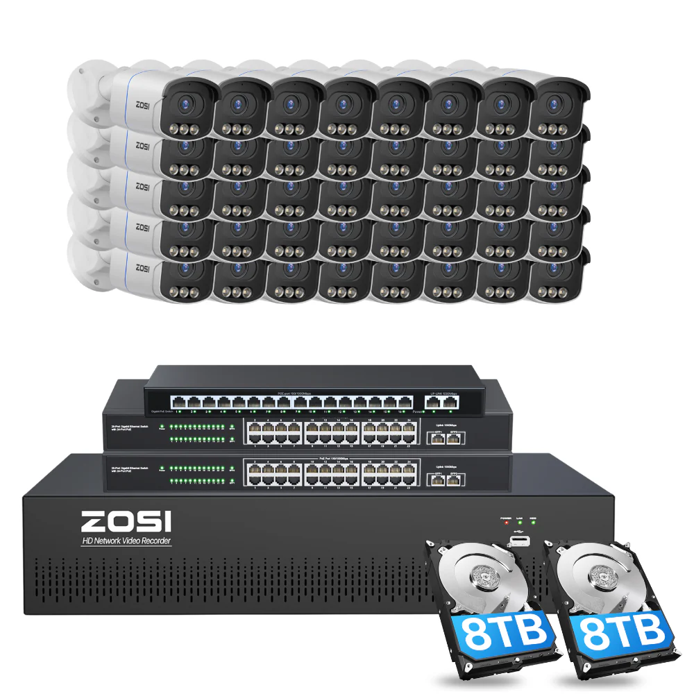 C186A 64 Channel 4K PoE Security Camera System for Business - Image 18