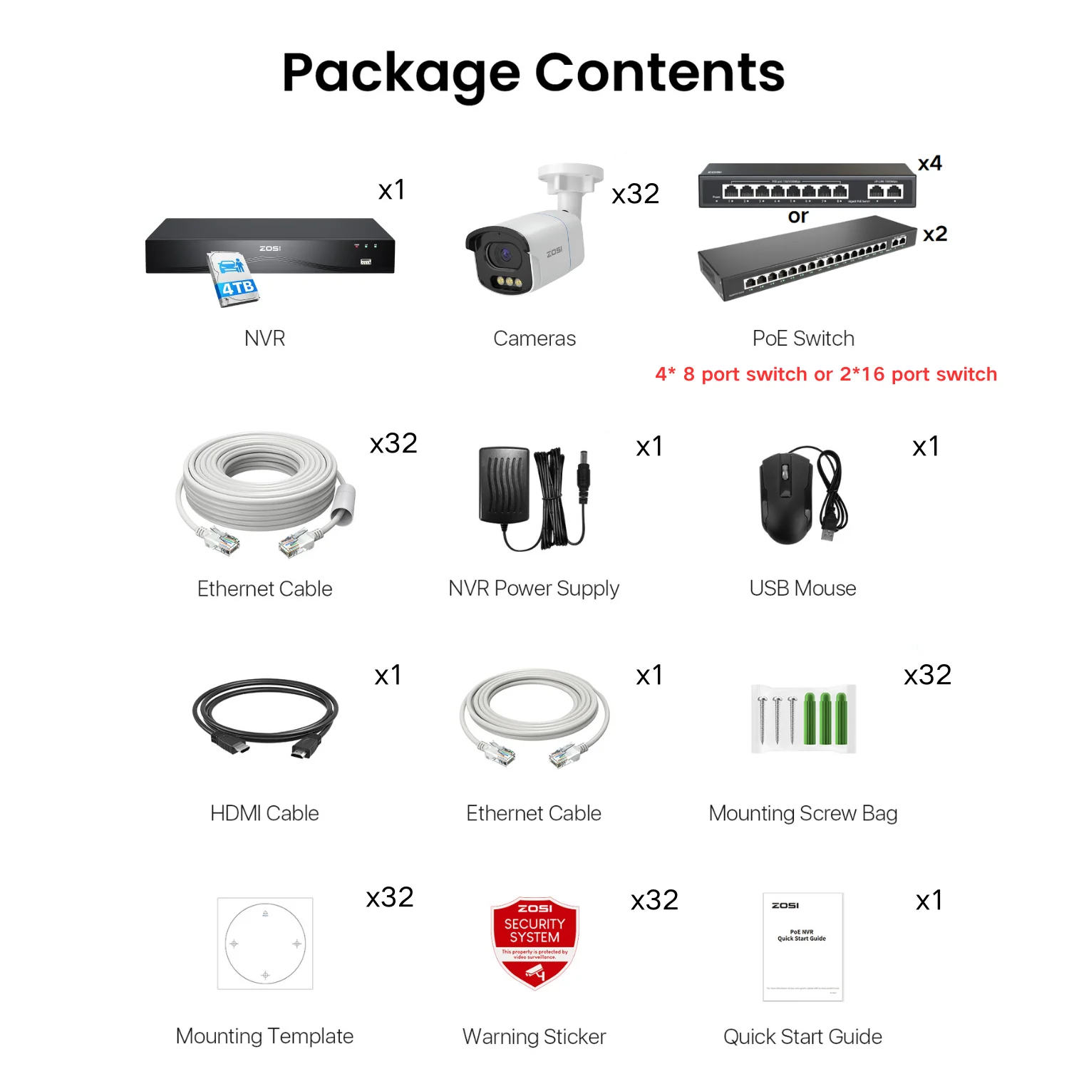 C186A 4K 32 Channel True Color Night Security System + 2-Bay PoE NVR + Up To 16TB HDD - Image 31