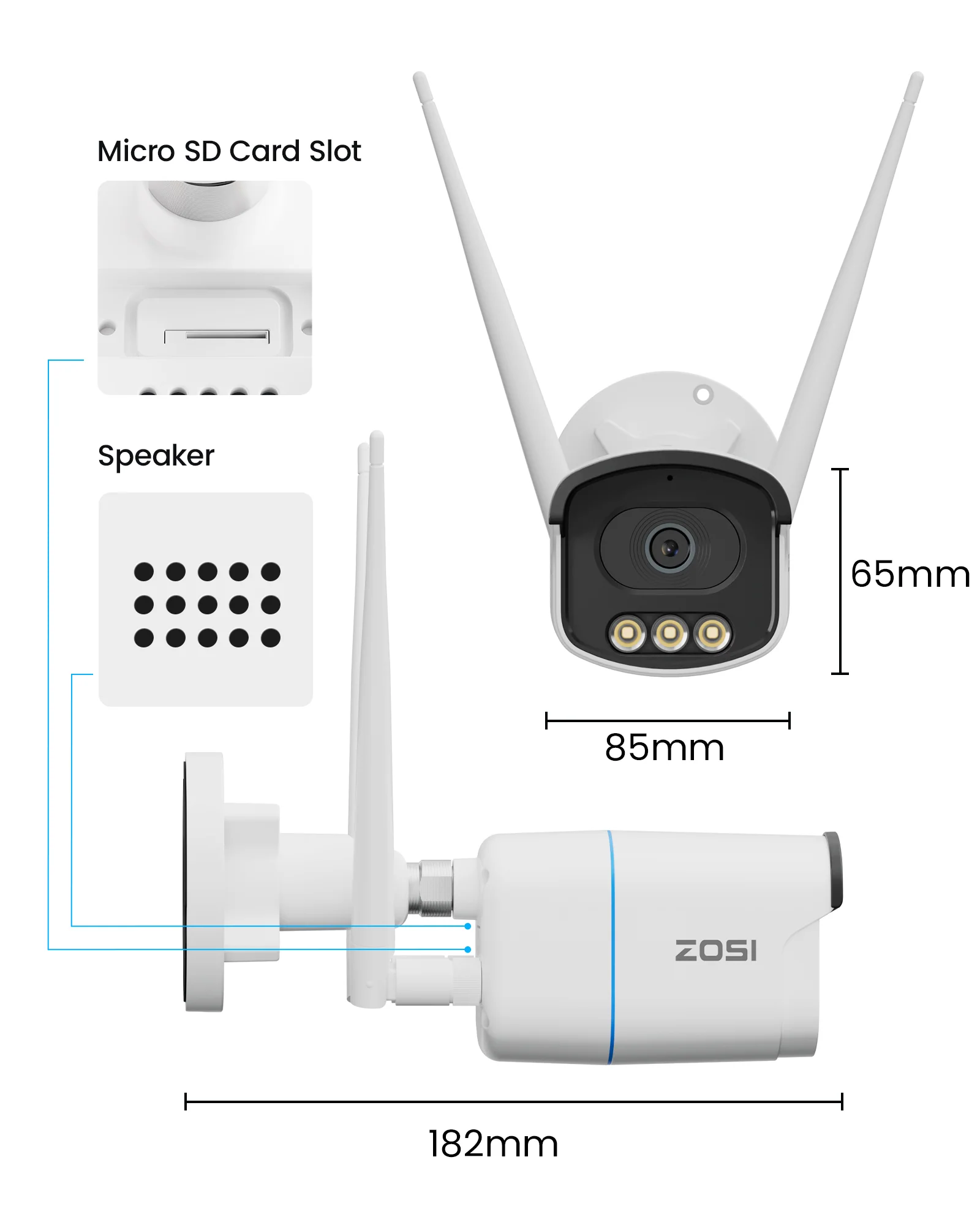 C186A 4K / 5MP WiFi-6 Security Camera System + Full-Color Night Vision - Image 10