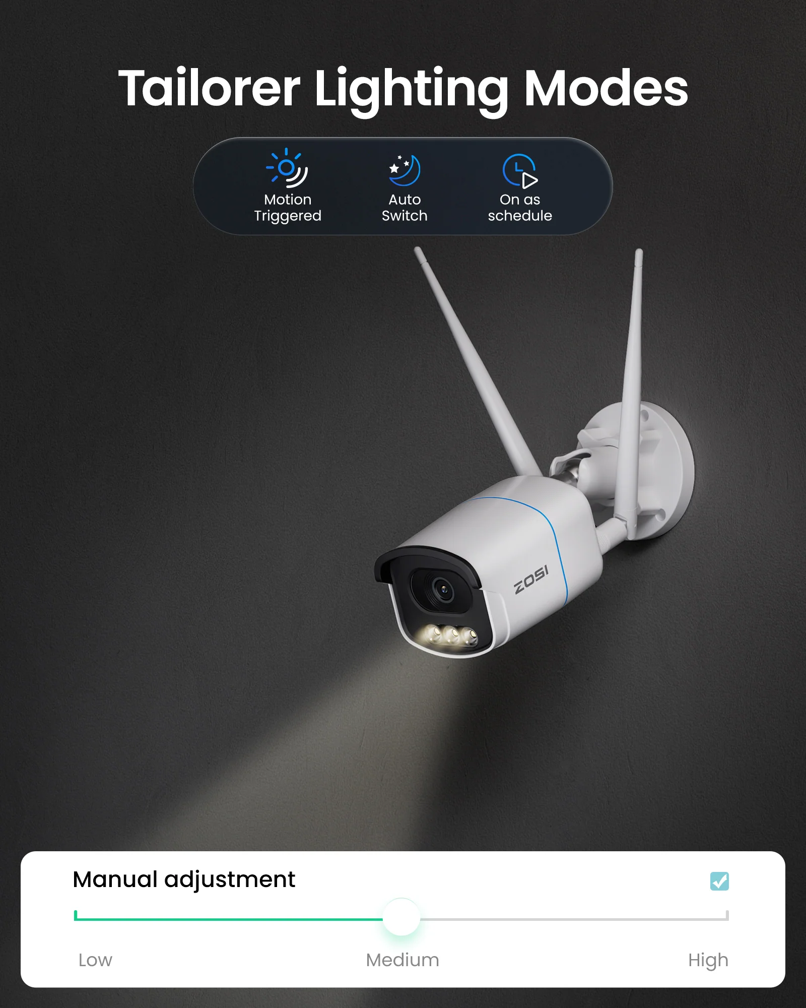 C186A 4K / 5MP WiFi-6 Security Camera System + Full-Color Night Vision - Image 7