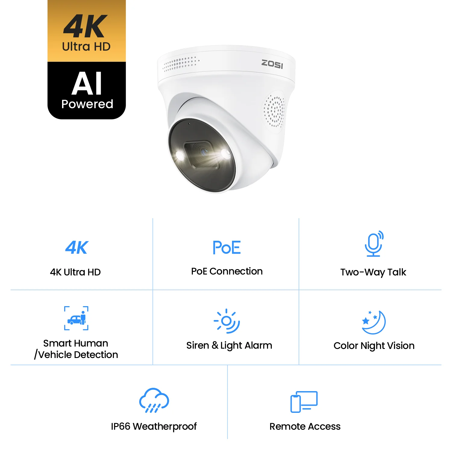 C225 2pack/4pack 4K Add-on PoE Cameras + 60ft Ethernet Cable - Image 4