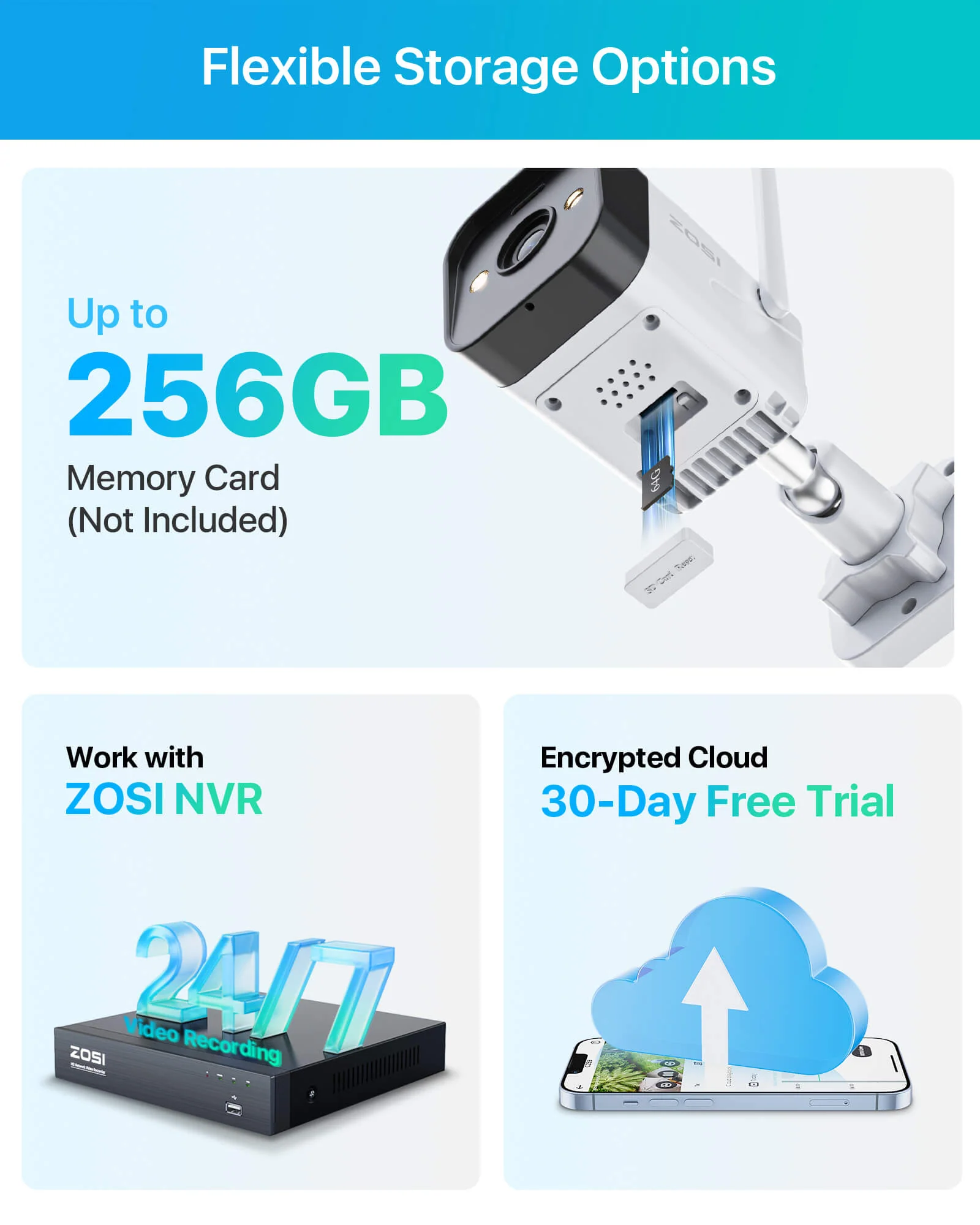 C188 4MP WiFi Security Camera + Max 256GB Local Storage - Image 4