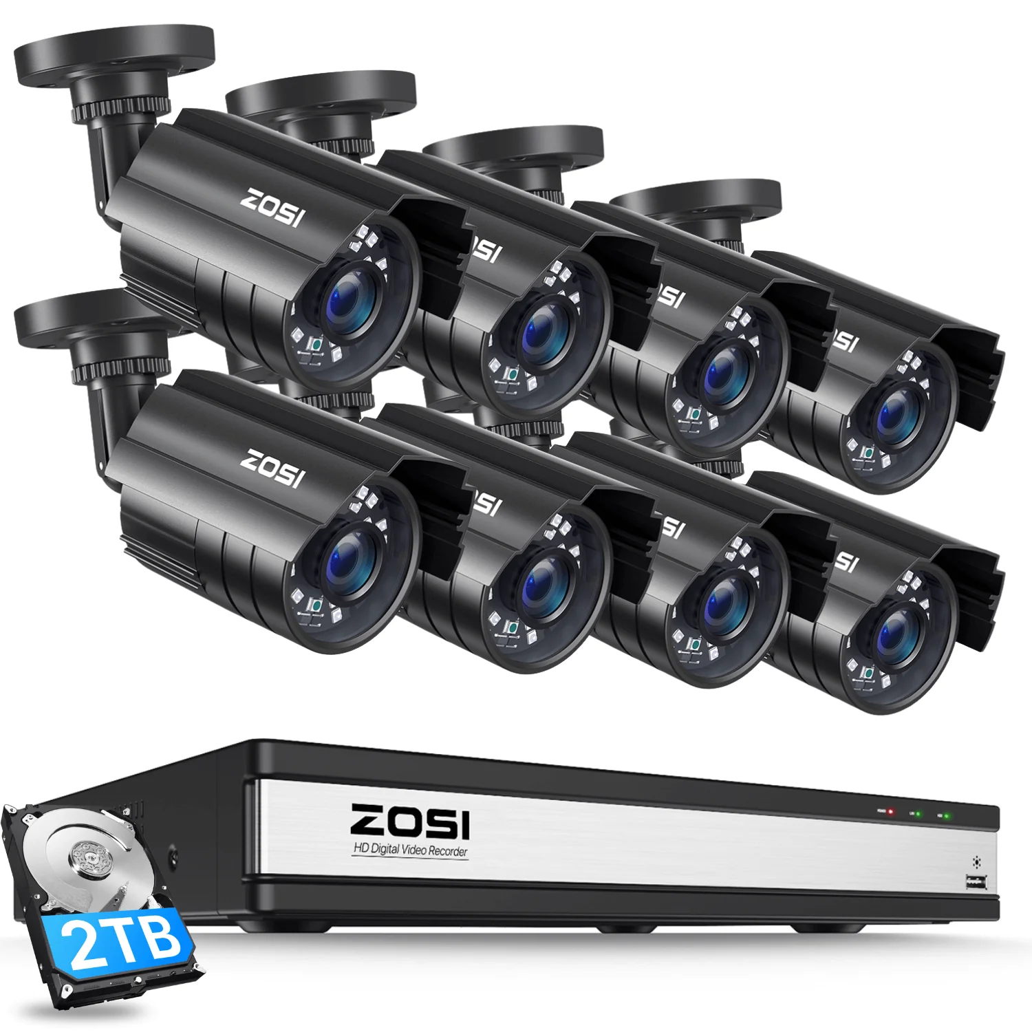C211 2MP CCTV Analog Camera System + Up to 16 Cameras + 2TB Hard Drive - Image 13