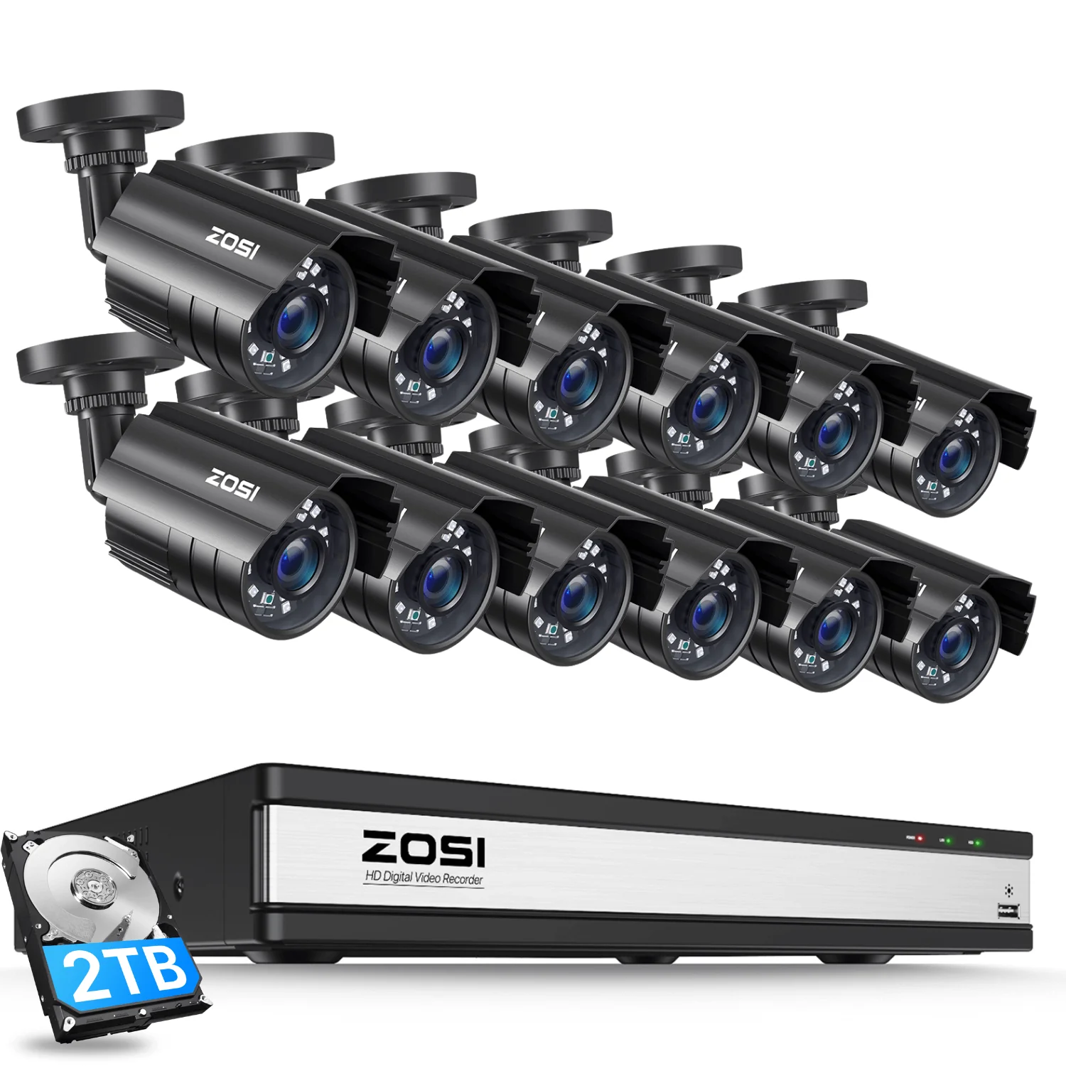 C211 2MP CCTV Analog Camera System + Up to 16 Cameras + 2TB Hard Drive - Image 17