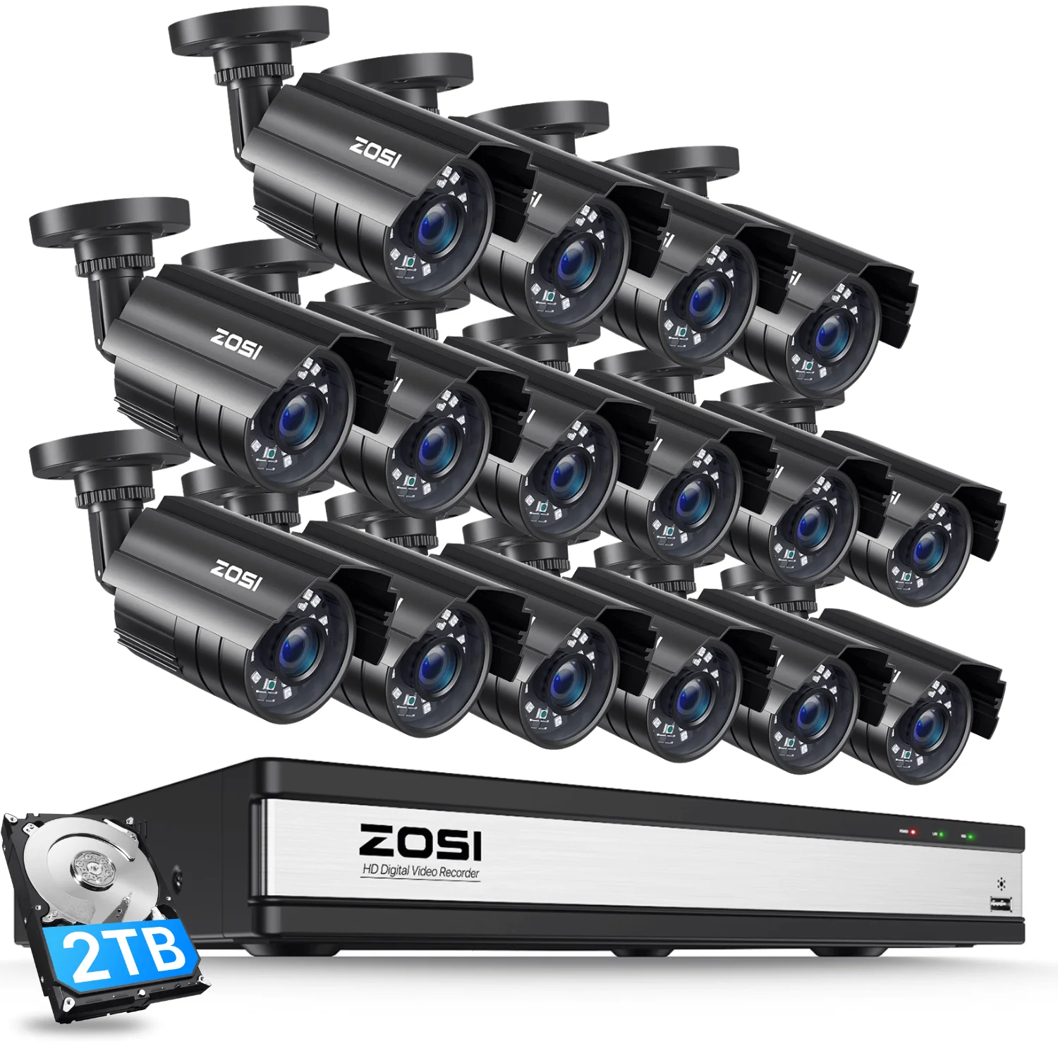 C211 2MP CCTV Analog Camera System + Up to 16 Cameras + 2TB Hard Drive - Image 19