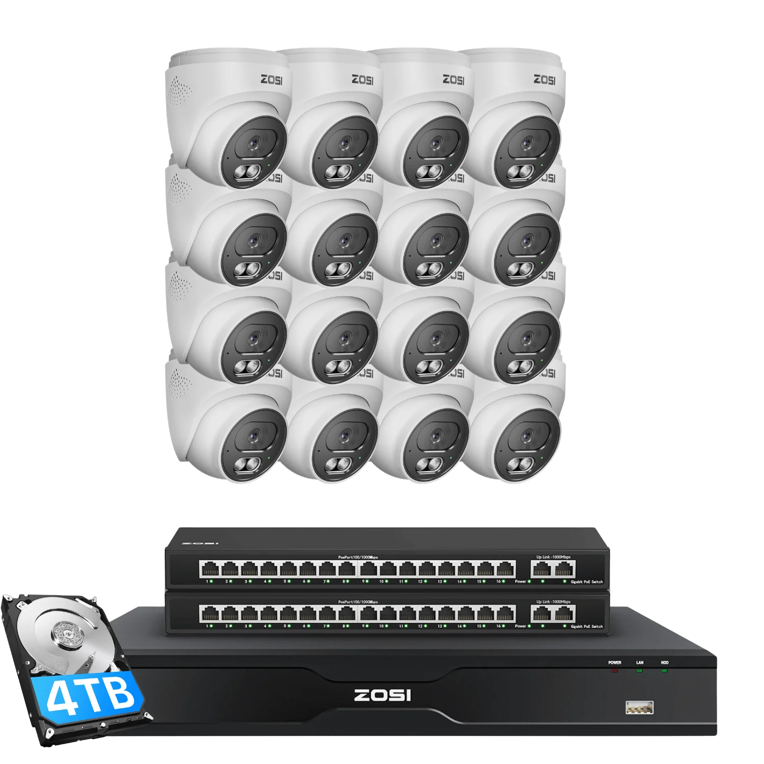 C220 32 Channel 4K PoE Security Camera System for Business + Up To 16TB HDD - Image 13