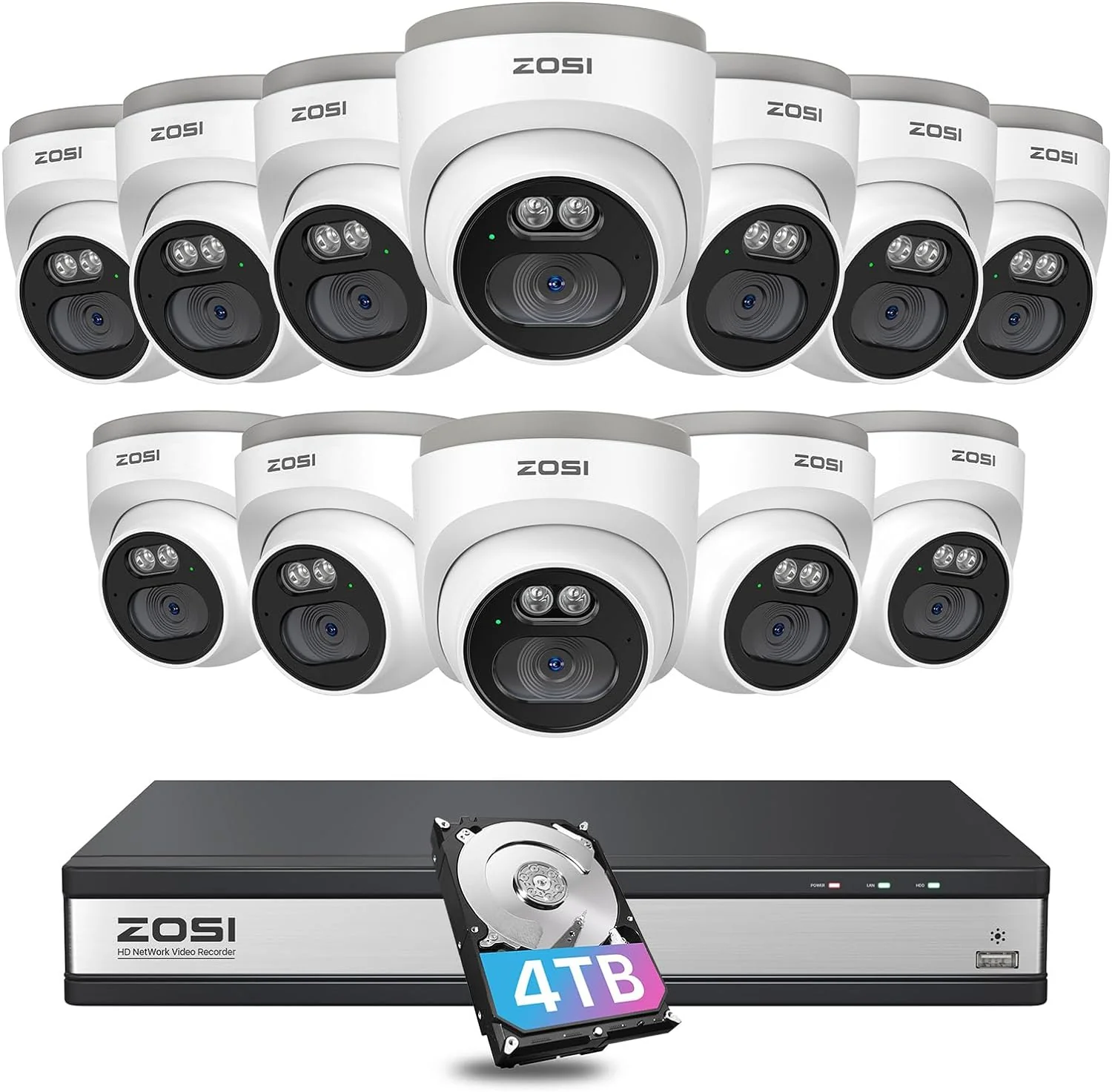 C220 4MP Security Camera System + 4K 16 Channel PoE NVR + 4TB Hard Drive - Image 14