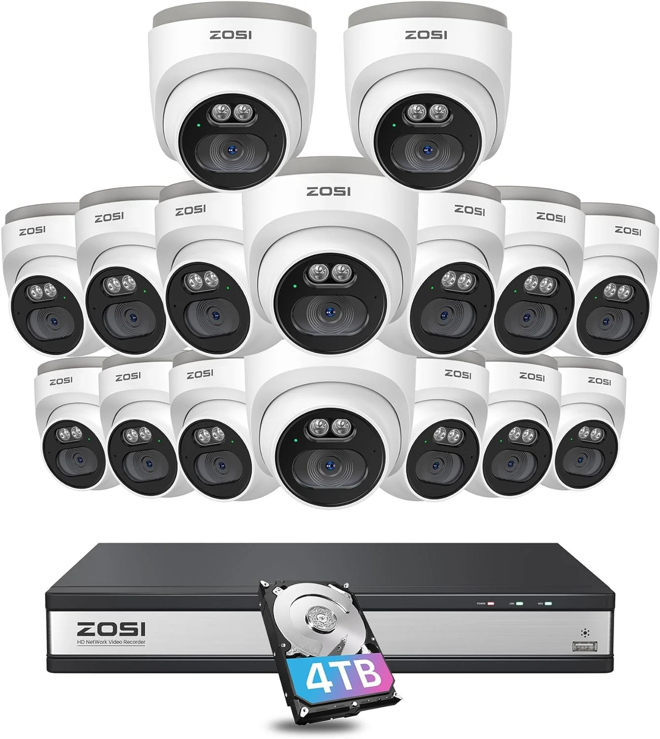 C220 4MP Security Camera System + 4K 16 Channel PoE NVR + 4TB Hard Drive - Image 15