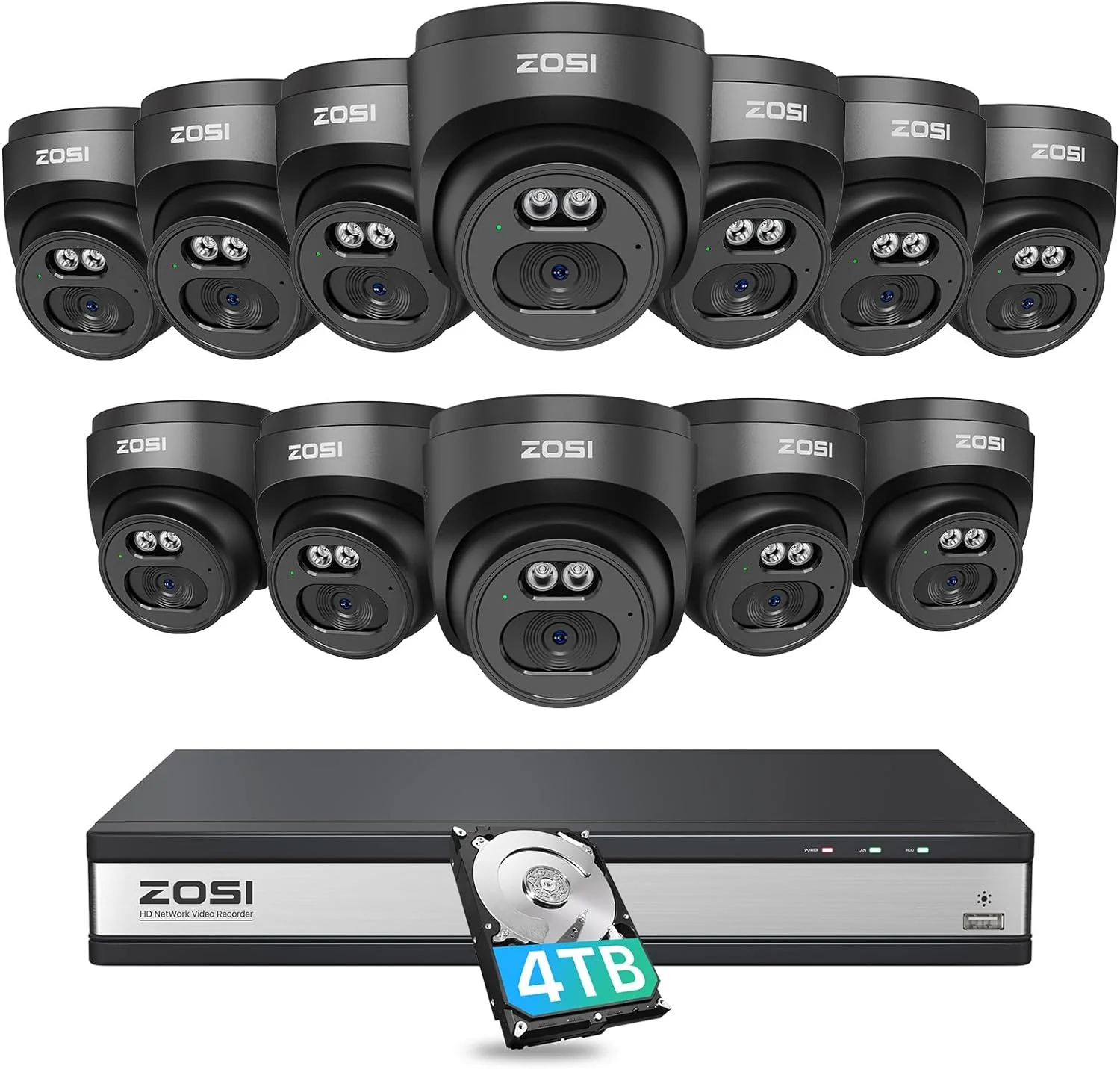 C220 4MP Security Camera System + 4K 16 Channel PoE NVR + 4TB Hard Drive - Image 16