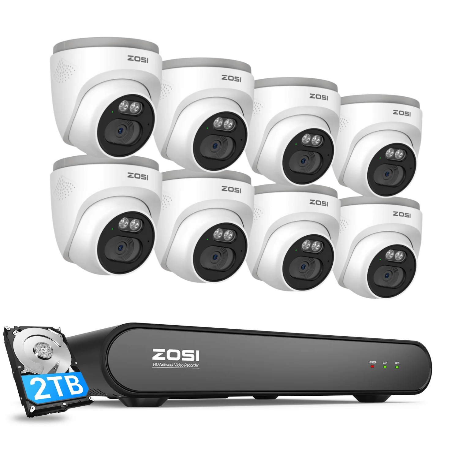 C220 4MP PoE Camera System + 5MP 8-Channel PoE NVR + 2TB Hard Drive - Image 9