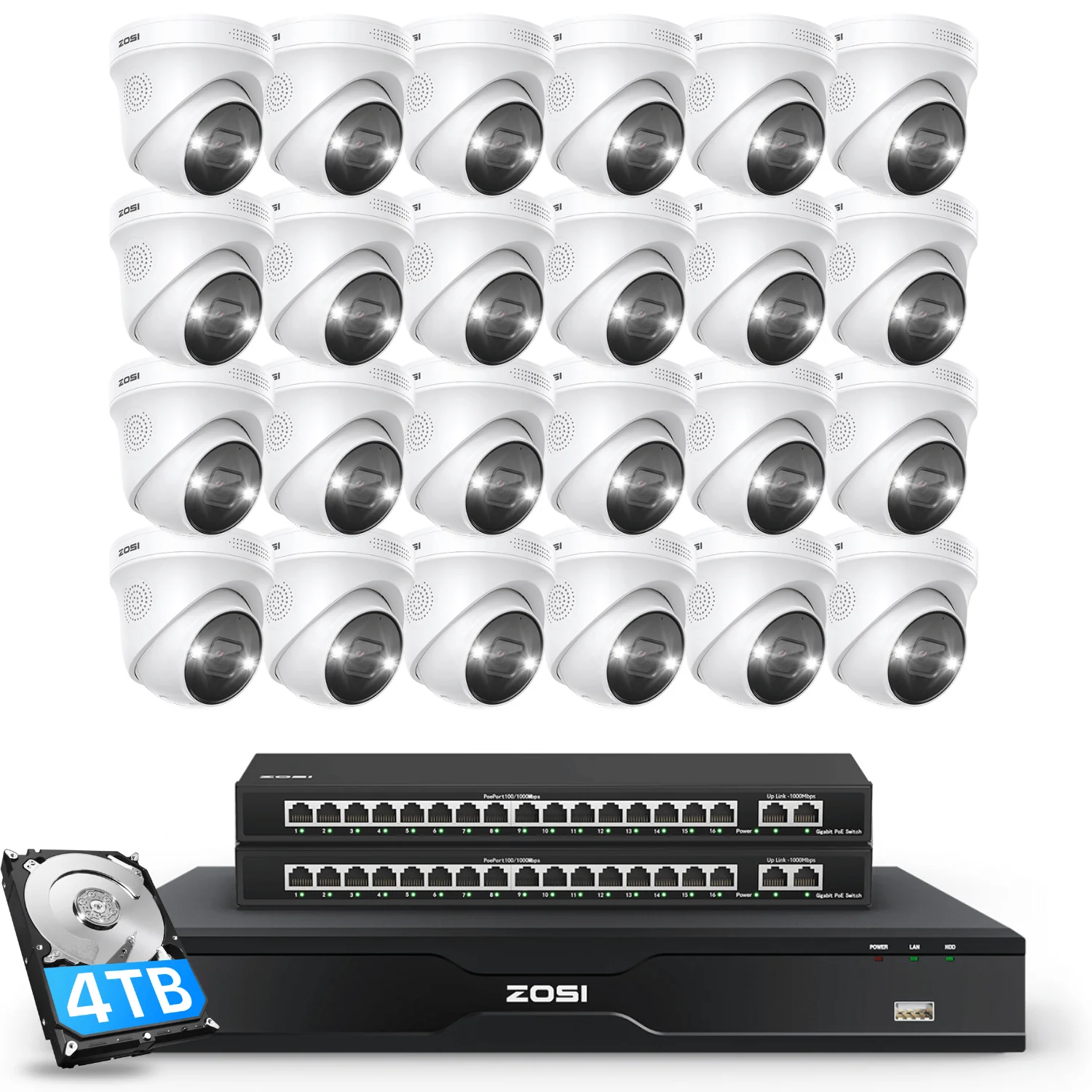 C225 32CH 4K PoE Security Camera System + Max 32 Cameras + 4TB/8TB HDD - Image 16