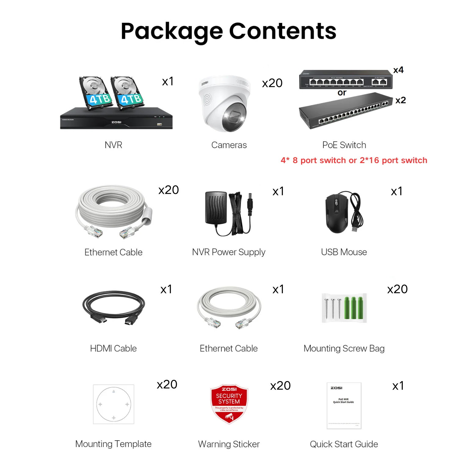 C225 32CH 4K PoE Security Camera System + Max 32 Cameras + 4TB/8TB HDD - Image 18