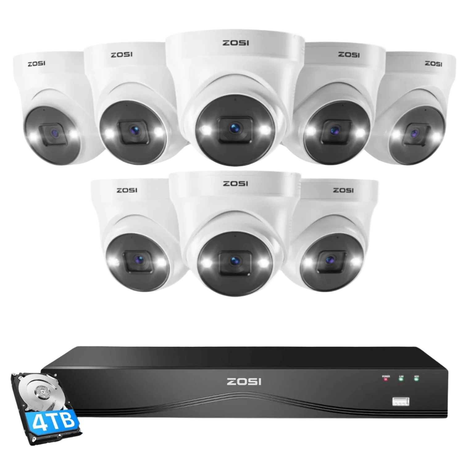 C225 4K 16CH PoE Security System + 2-Bay PoE NVR with 4TB/8TB HDD - Image 23