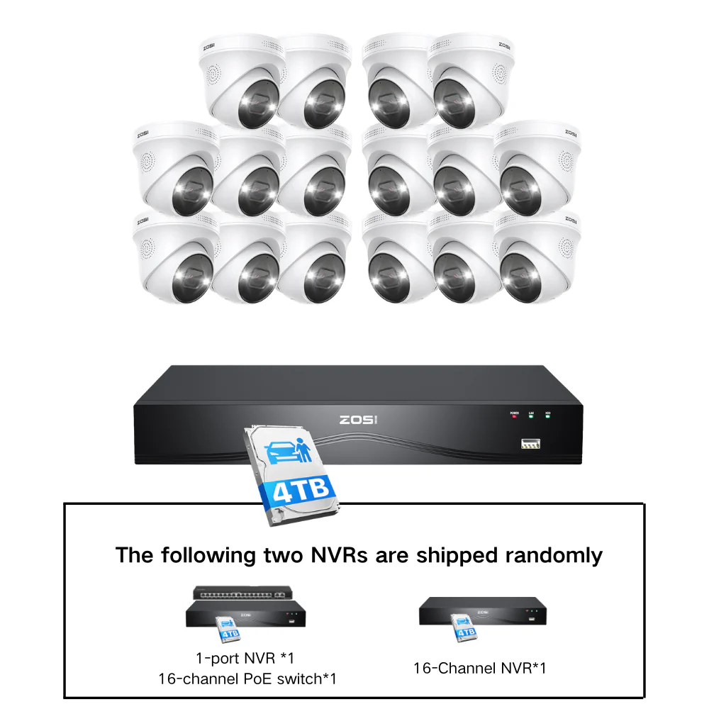 C225 4K 16CH PoE Security System + 2-Bay PoE NVR with 4TB/8TB HDD - Image 24