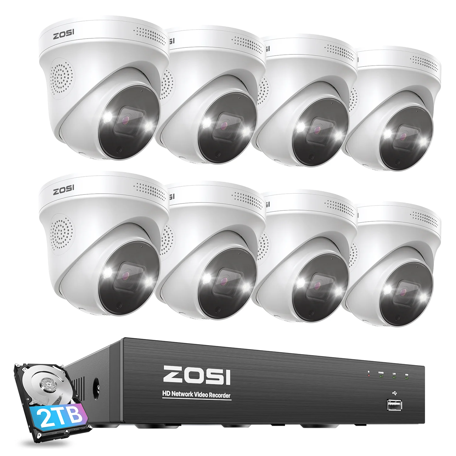 C225 5MP Security Camera System + 4K 8CH PoE NVR + 2TB Hard Drive - Image 16