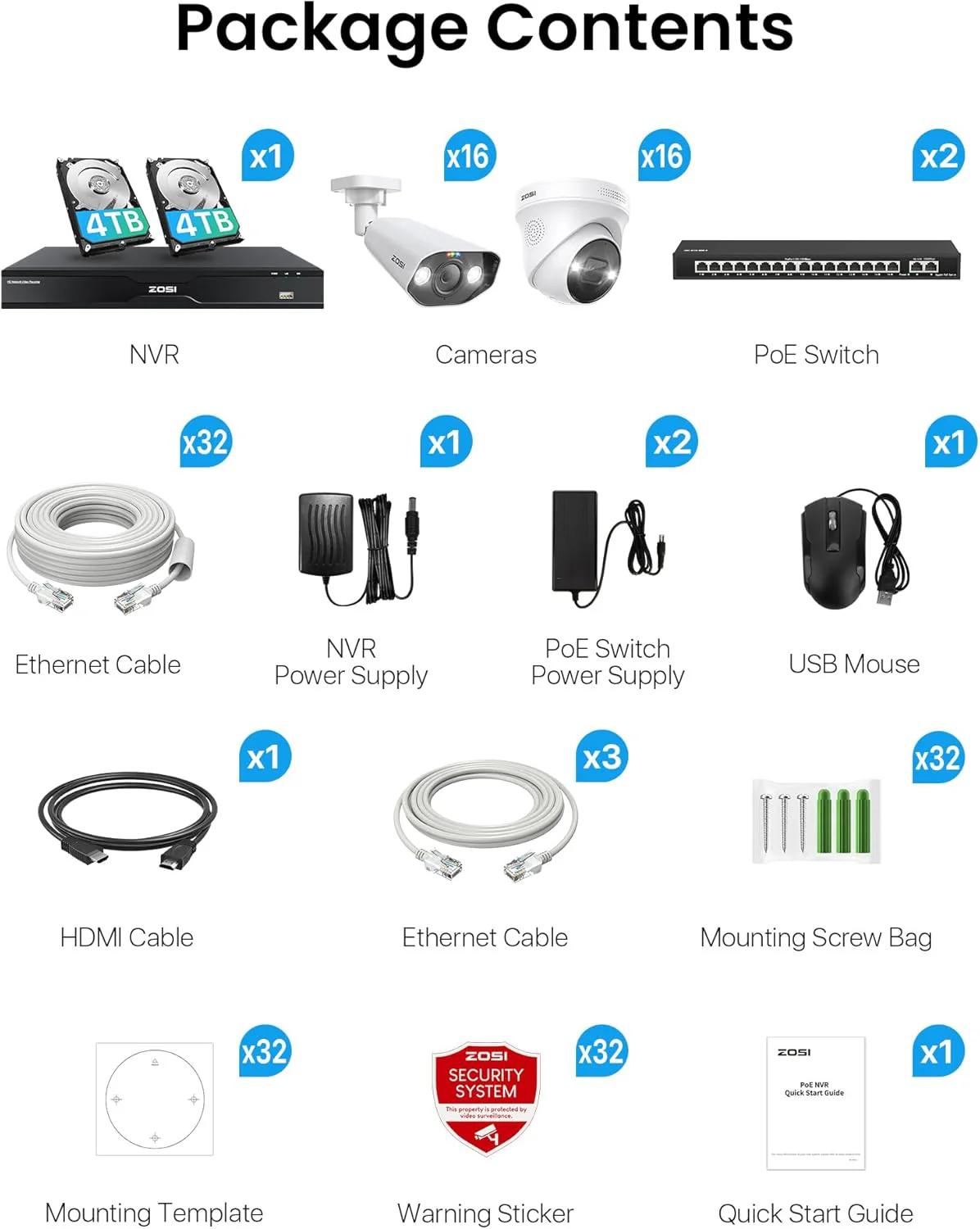 C225/ C182 32 Channel 4K PoE Security System for Business + Optional 4TB/8TB HDD - Image 15