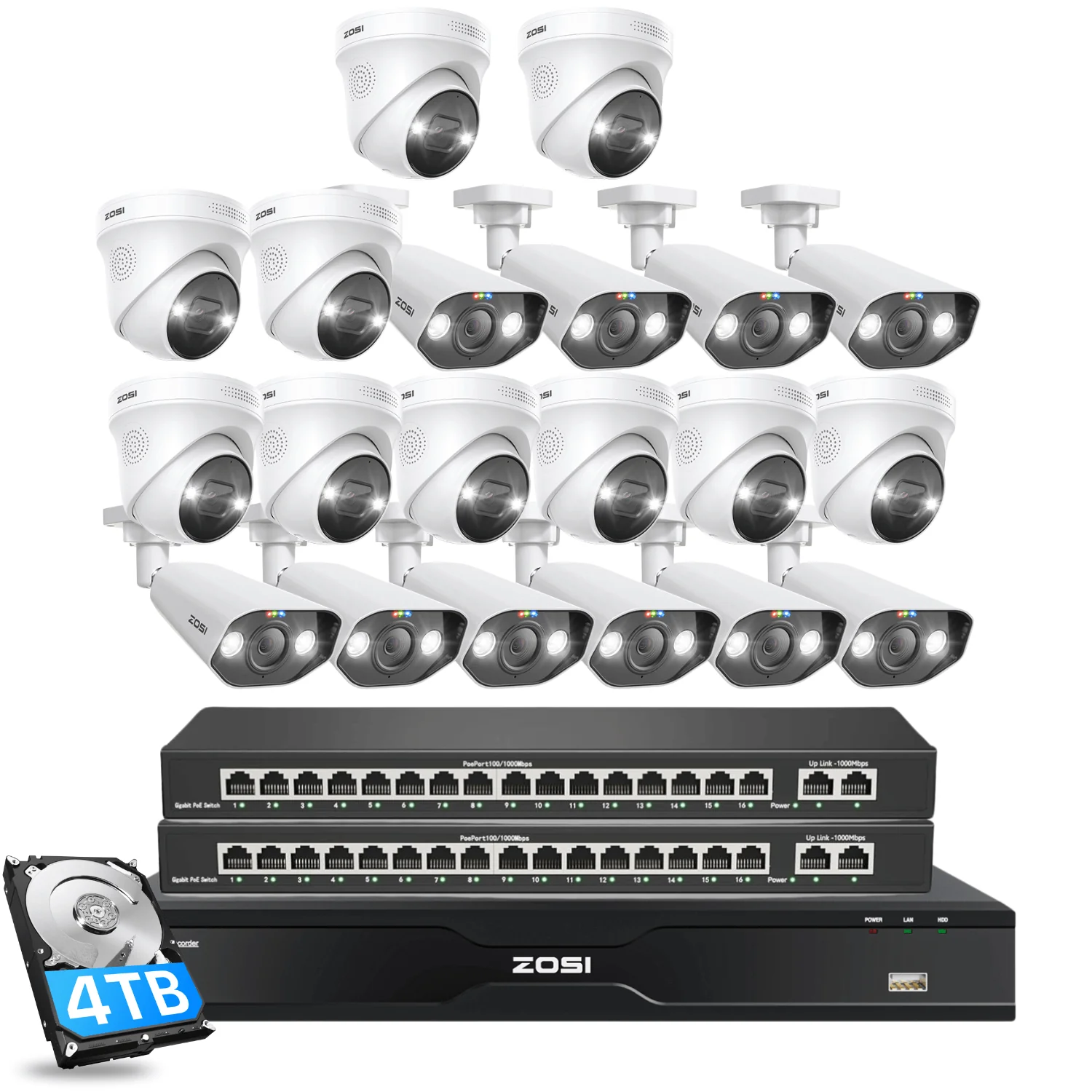 C225/ C182 32 Channel 4K PoE Security System for Business + Optional 4TB/8TB HDD - Image 18