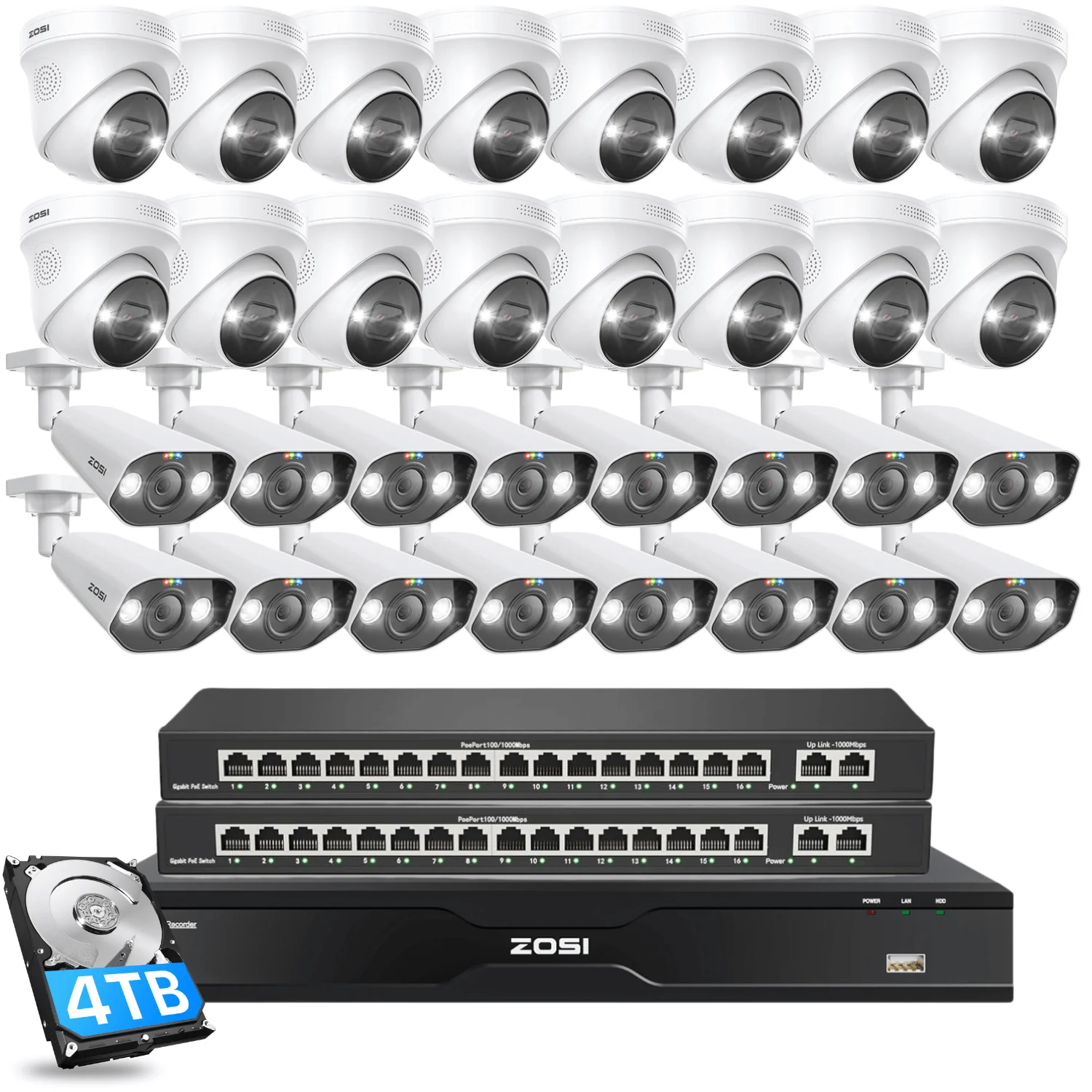 C225/ C182 32 Channel 4K PoE Security System for Business + Optional 4TB/8TB HDD - Image 19