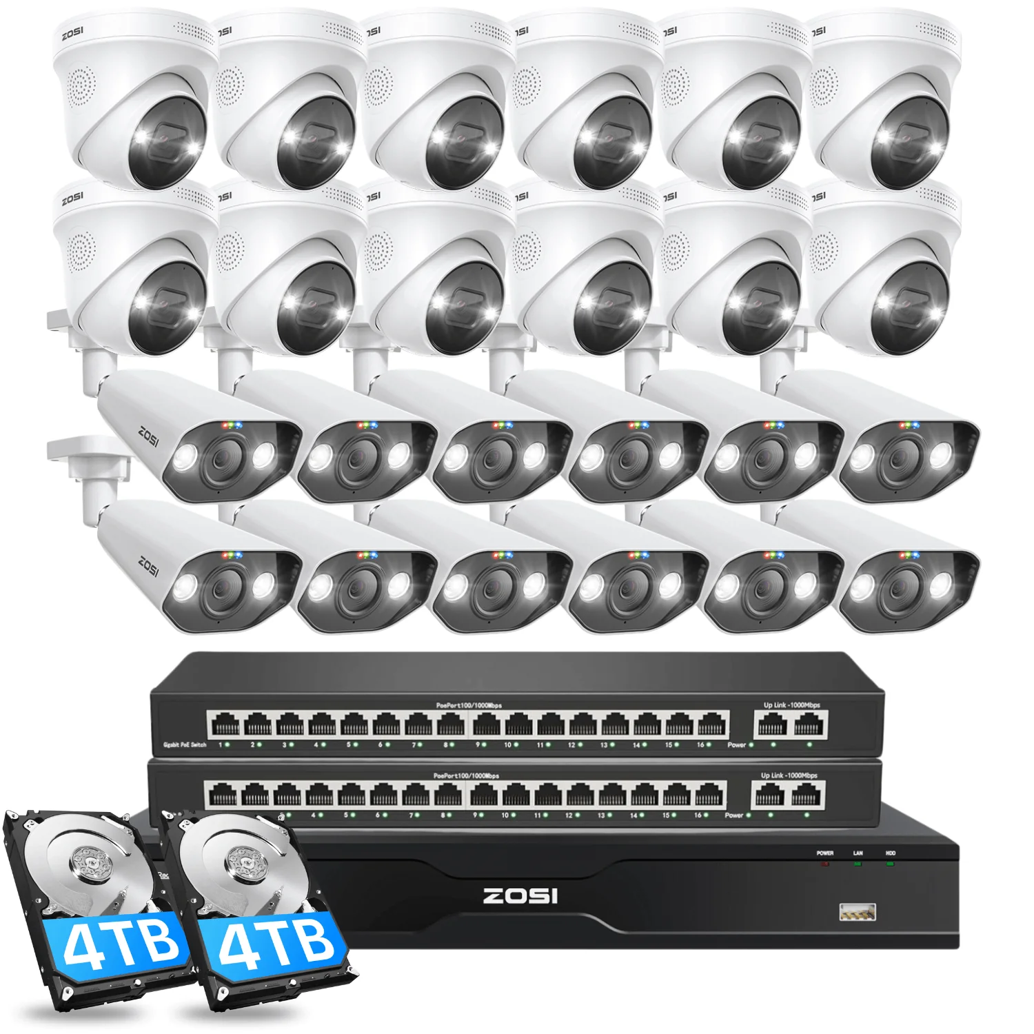 C225/ C182 32 Channel 4K PoE Security System for Business + Optional 4TB/8TB HDD - Image 21