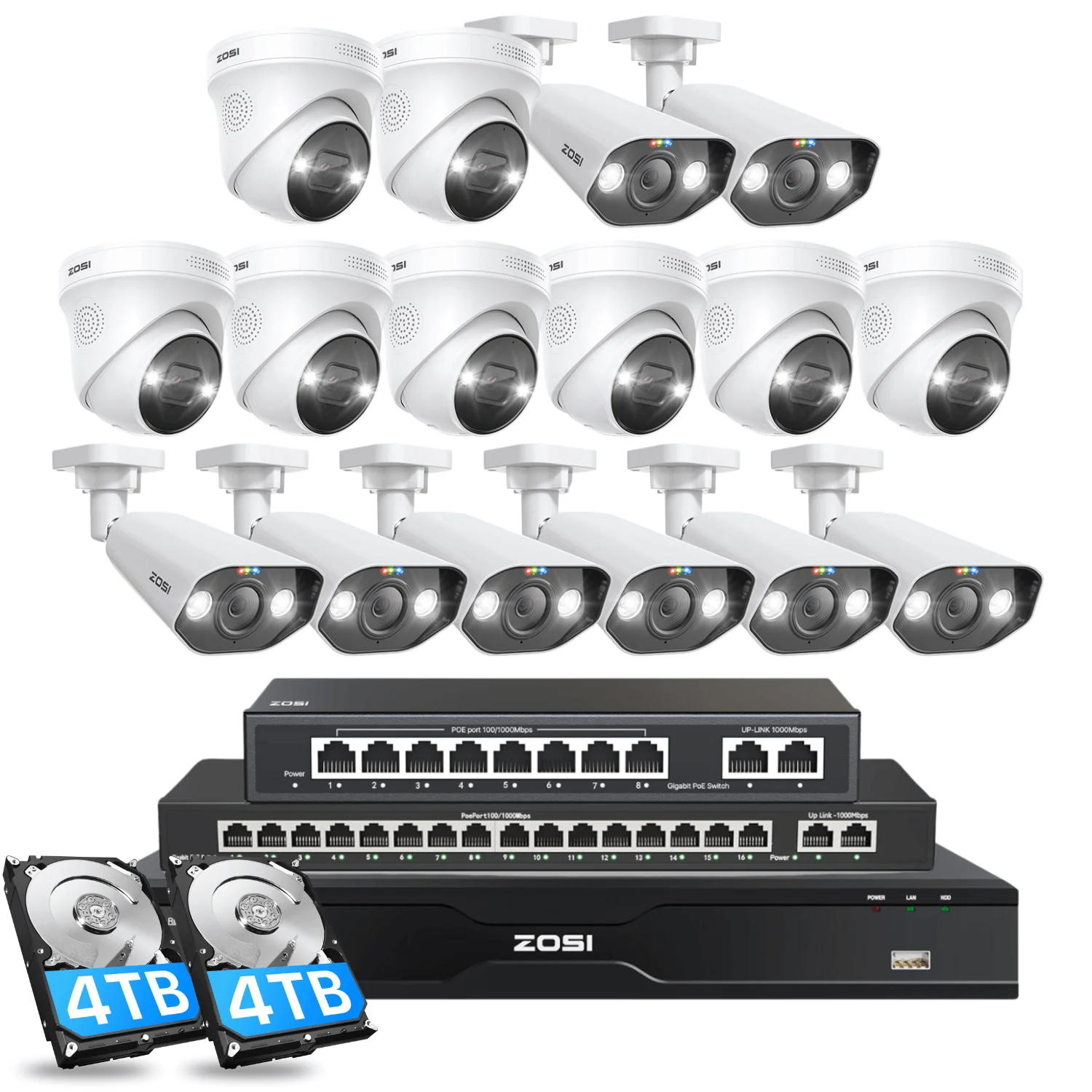 C225/ C182 32 Channel 4K PoE Security System for Business + Optional 4TB/8TB HDD - Image 22