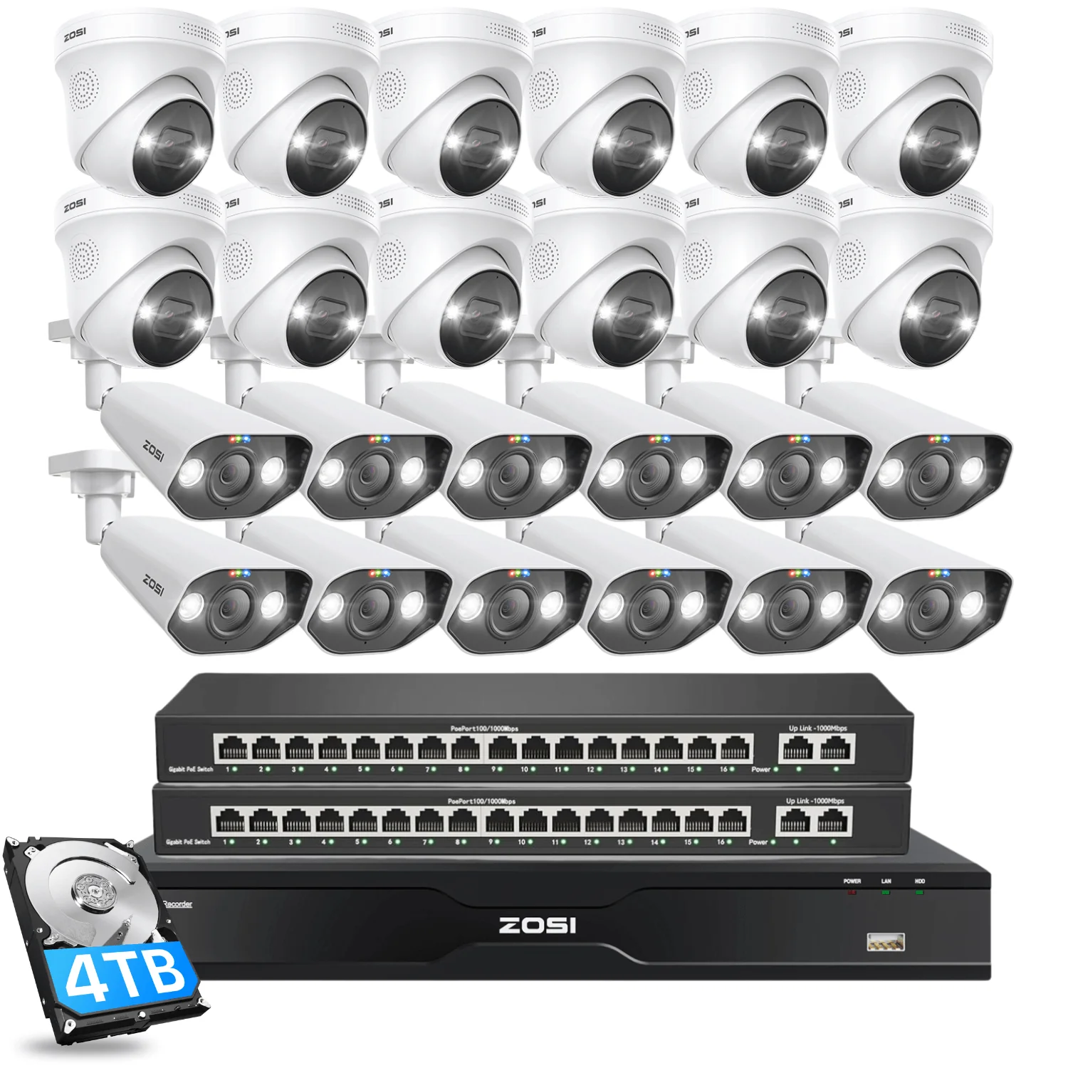 C225/ C182 32 Channel 4K PoE Security System for Business + Optional 4TB/8TB HDD - Image 23