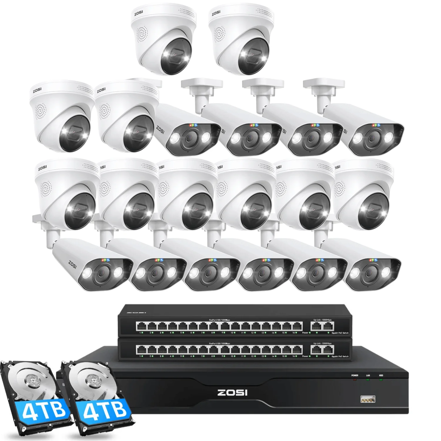 C225/ C182 32 Channel 4K PoE Security System for Business + Optional 4TB/8TB HDD - Image 24
