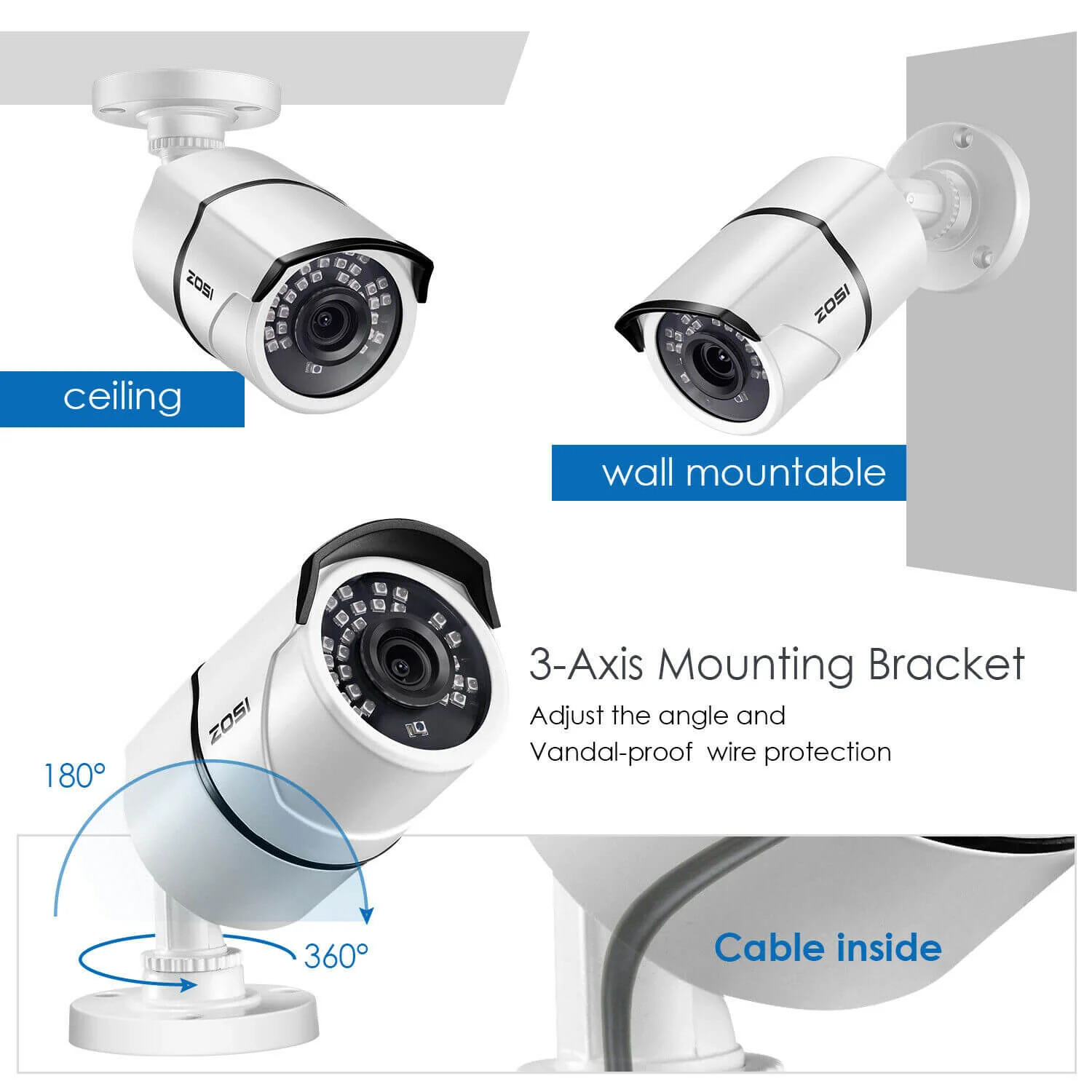 C261 1080P TVI/CVI/AHD/CVBS CCTV Camera (ZG2612C) - Image 10