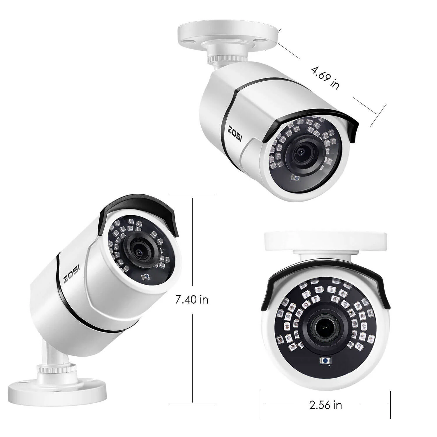 C261 1080P TVI/CVI/AHD/CVBS CCTV Camera (ZG2612C) - Image 4