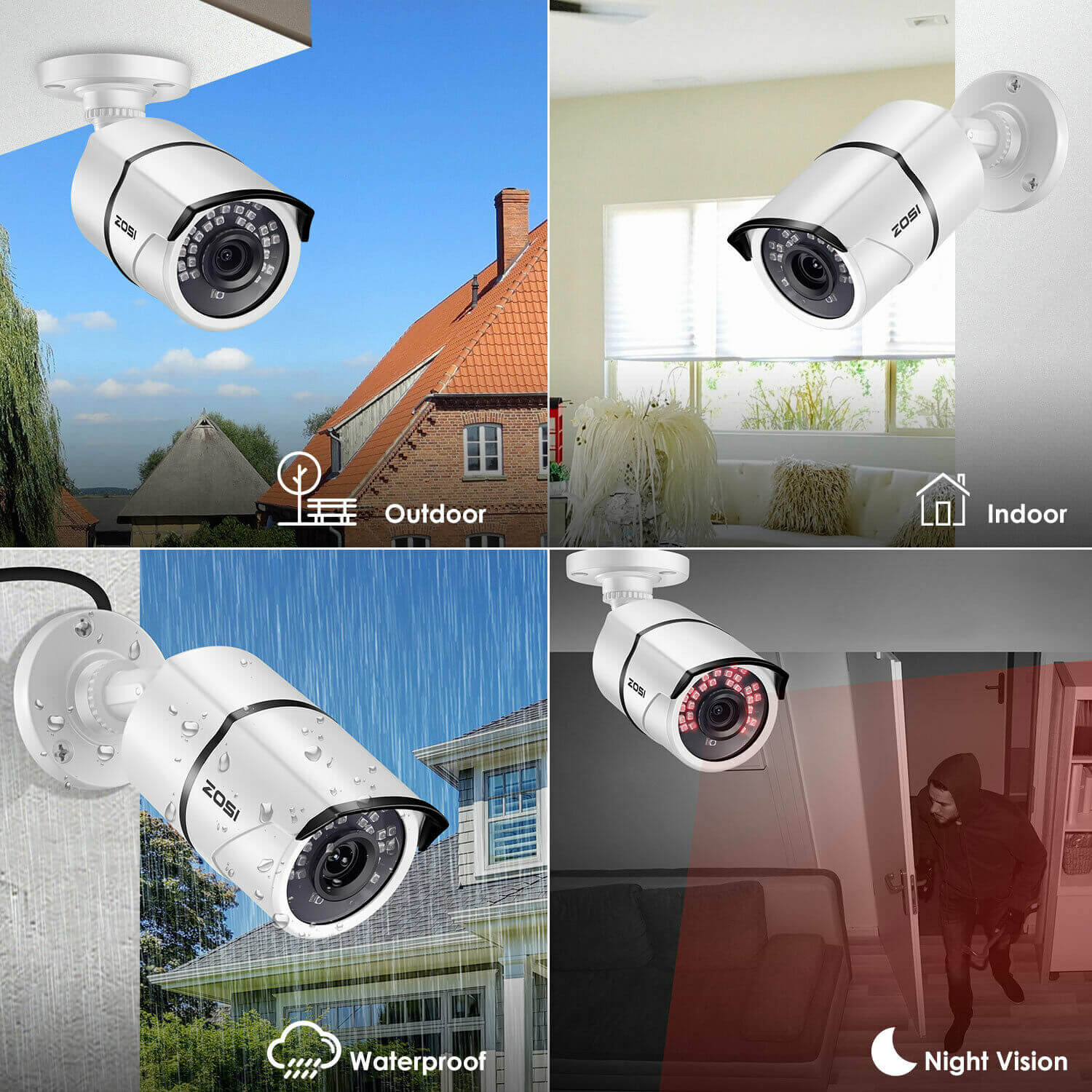 C261 1080P TVI/CVI/AHD/CVBS CCTV Camera (ZG2612C) - Image 9