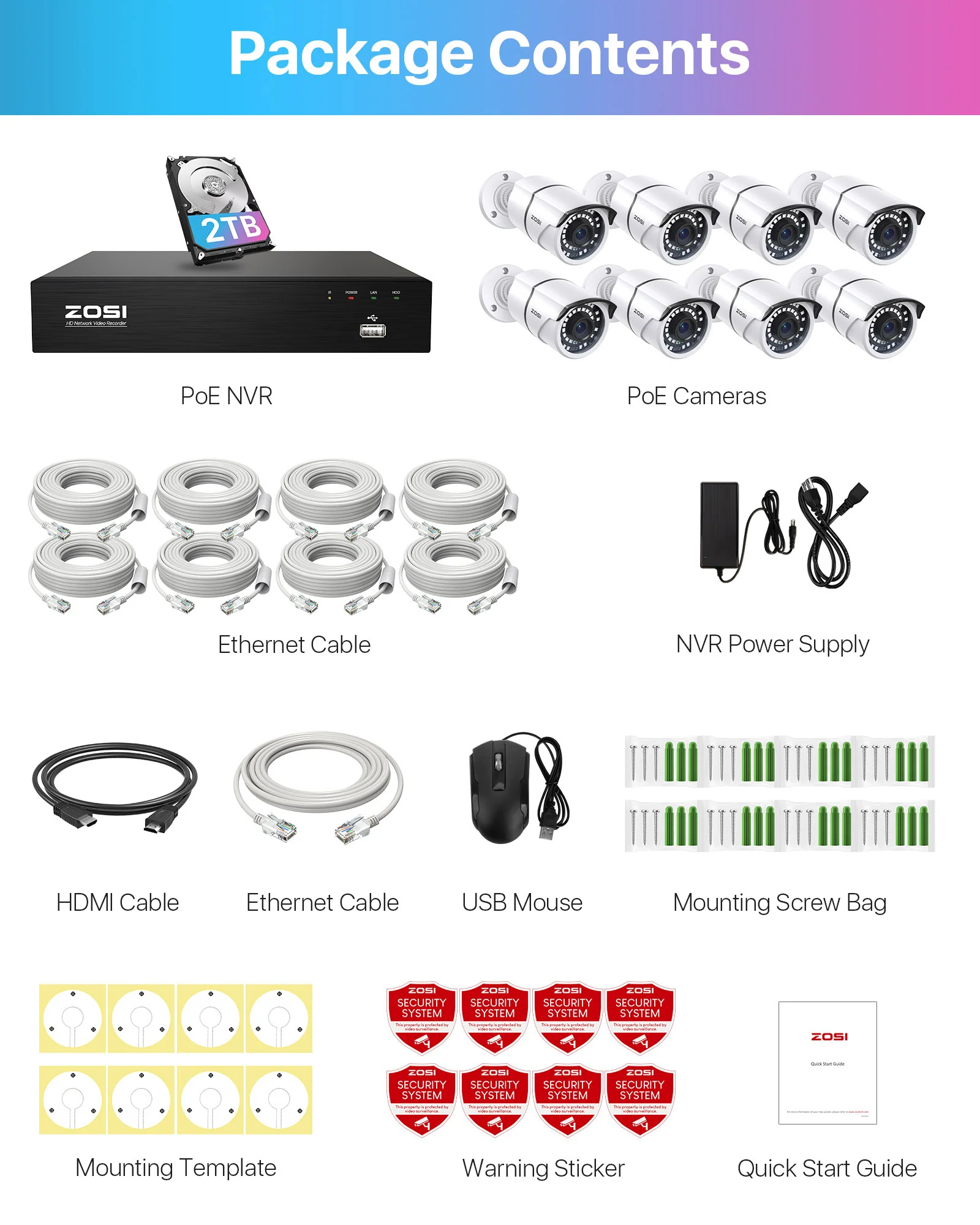 C261 5MP PoE Security System with Audio + 4K 8CH PoE NVR + 2TB Hard Drive - Image 17