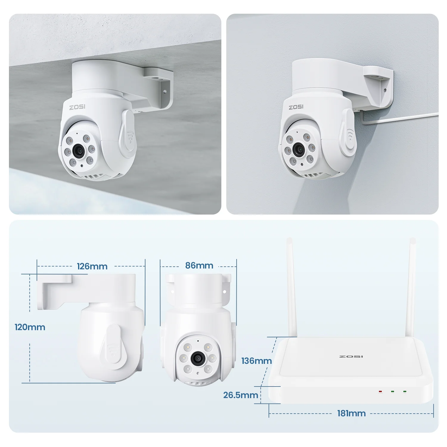 Add-on 5MP PT Security Camera for C280 WiFi-6 Security System - Image 7