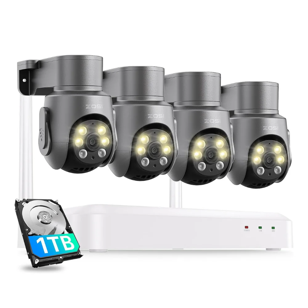 C280 5MP 8CH Wi-Fi 6 PT Security Camera System + 128GB / 1TB HDD - Image 3