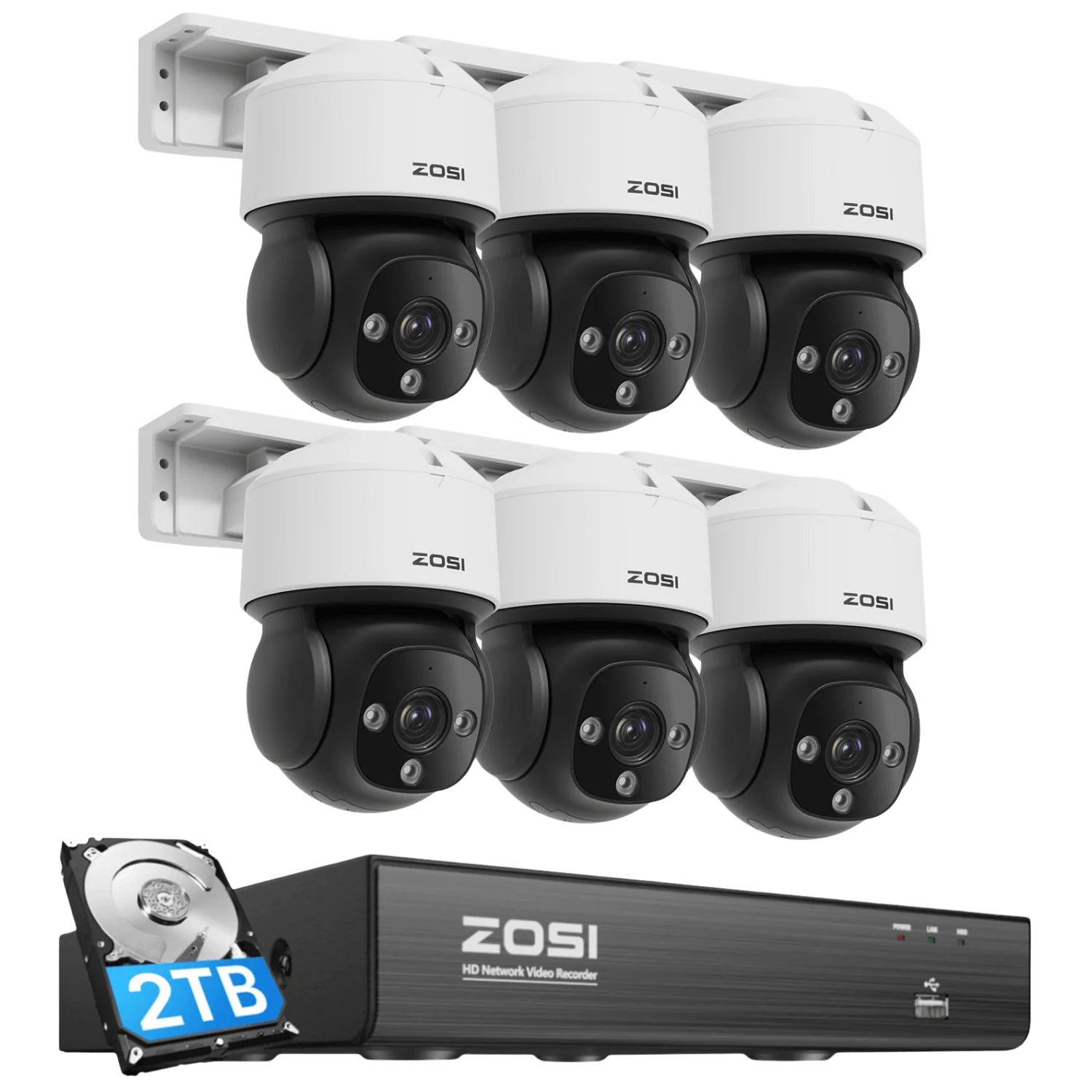C290M 4K PTZ PoE Security Camera System + 4K 8CH PoE NVR + 2TB Hard Drive - Image 13