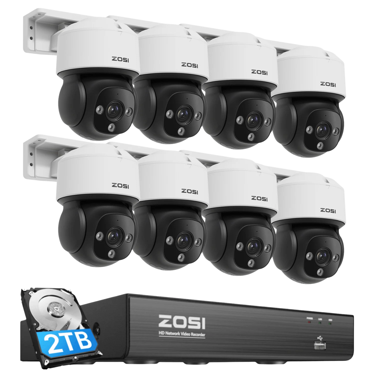 C290M 4K PTZ PoE Security Camera System + 4K 8CH PoE NVR + 2TB Hard Drive - Image 14