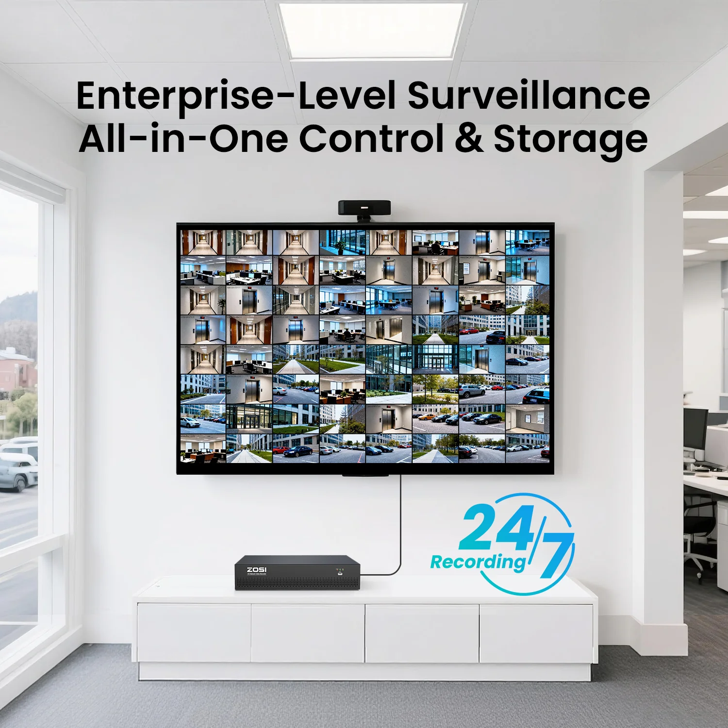 C290 64 Channel PT 4K PoE Security Camera System for Business - Image 11