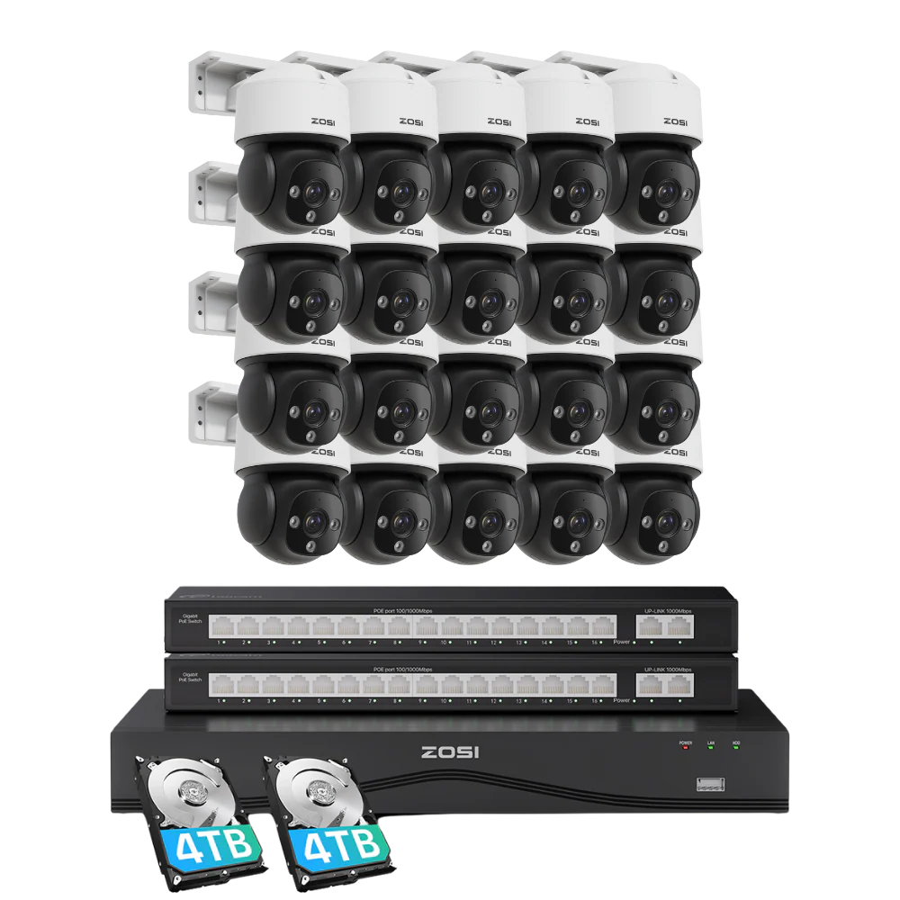 C290M 32 Channel 4K PT PoE Security Camera System for Business + Up To 16TB HDD - Image 10