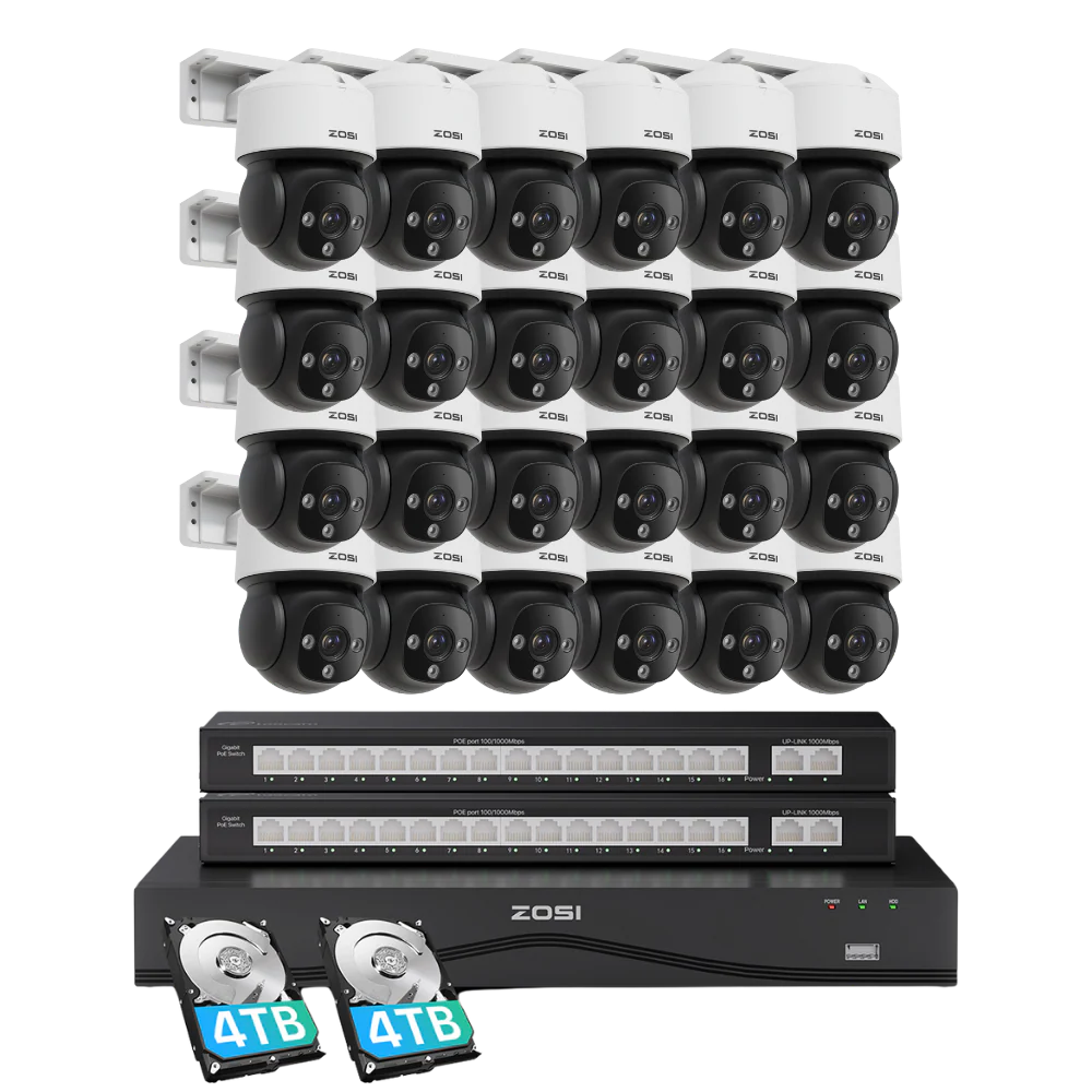 C290M 32 Channel 4K PT PoE Security Camera System for Business + Up To 16TB HDD - Image 11