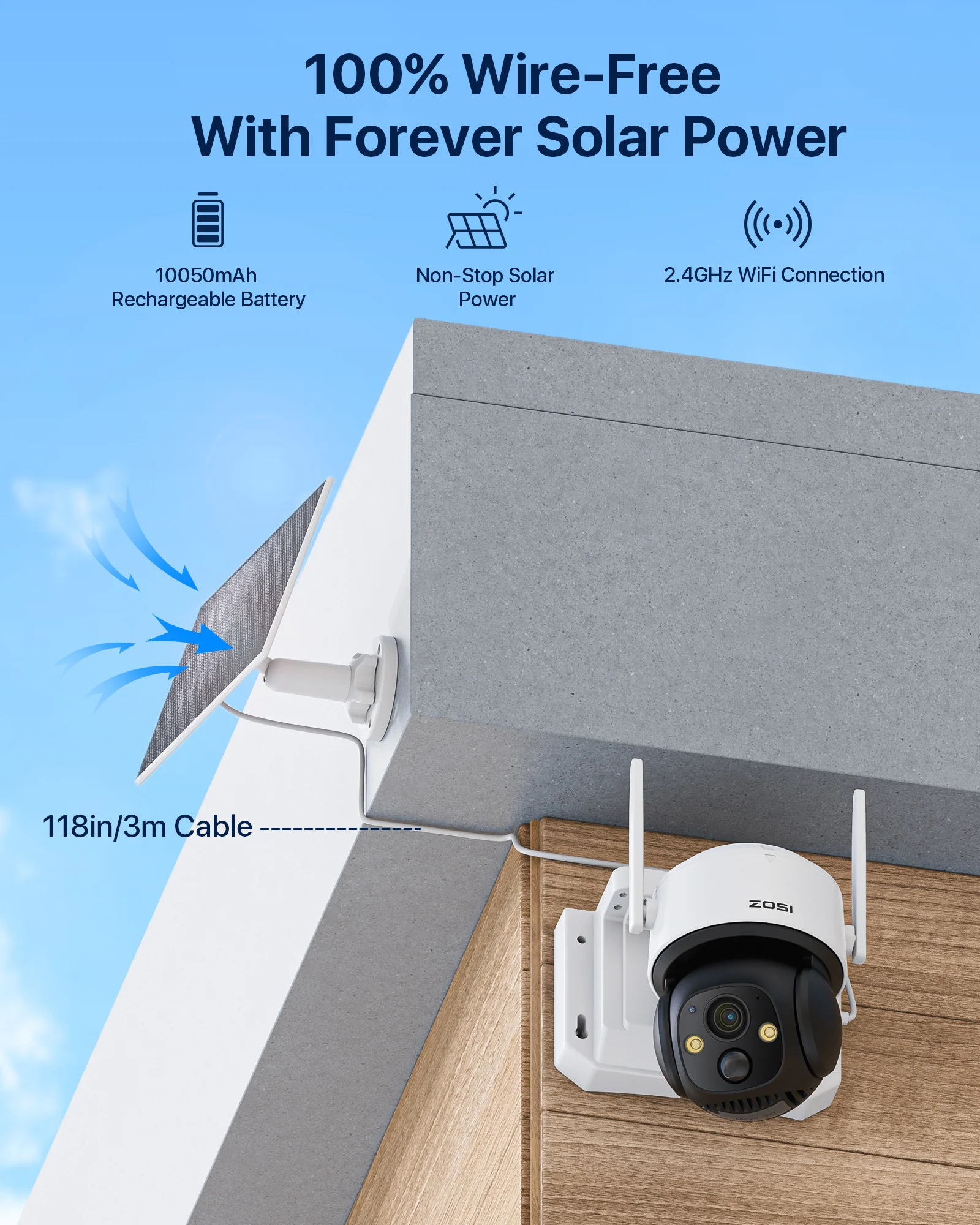 C291 4MP Battery Powered Solar Camera + 32GB Memory Card - Image 10