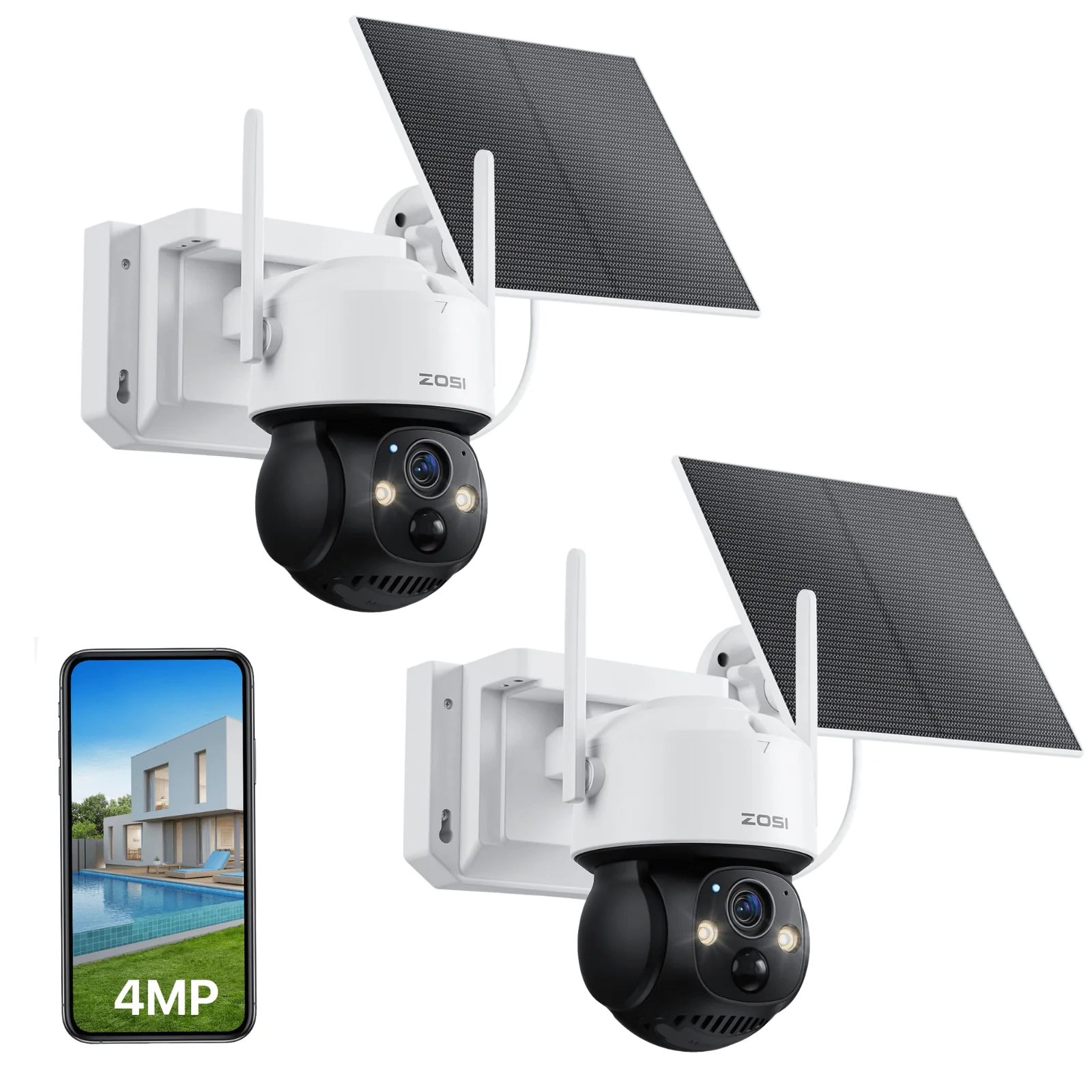 C291 4MP Battery Powered Solar Camera + 32GB Memory Card - Image 3