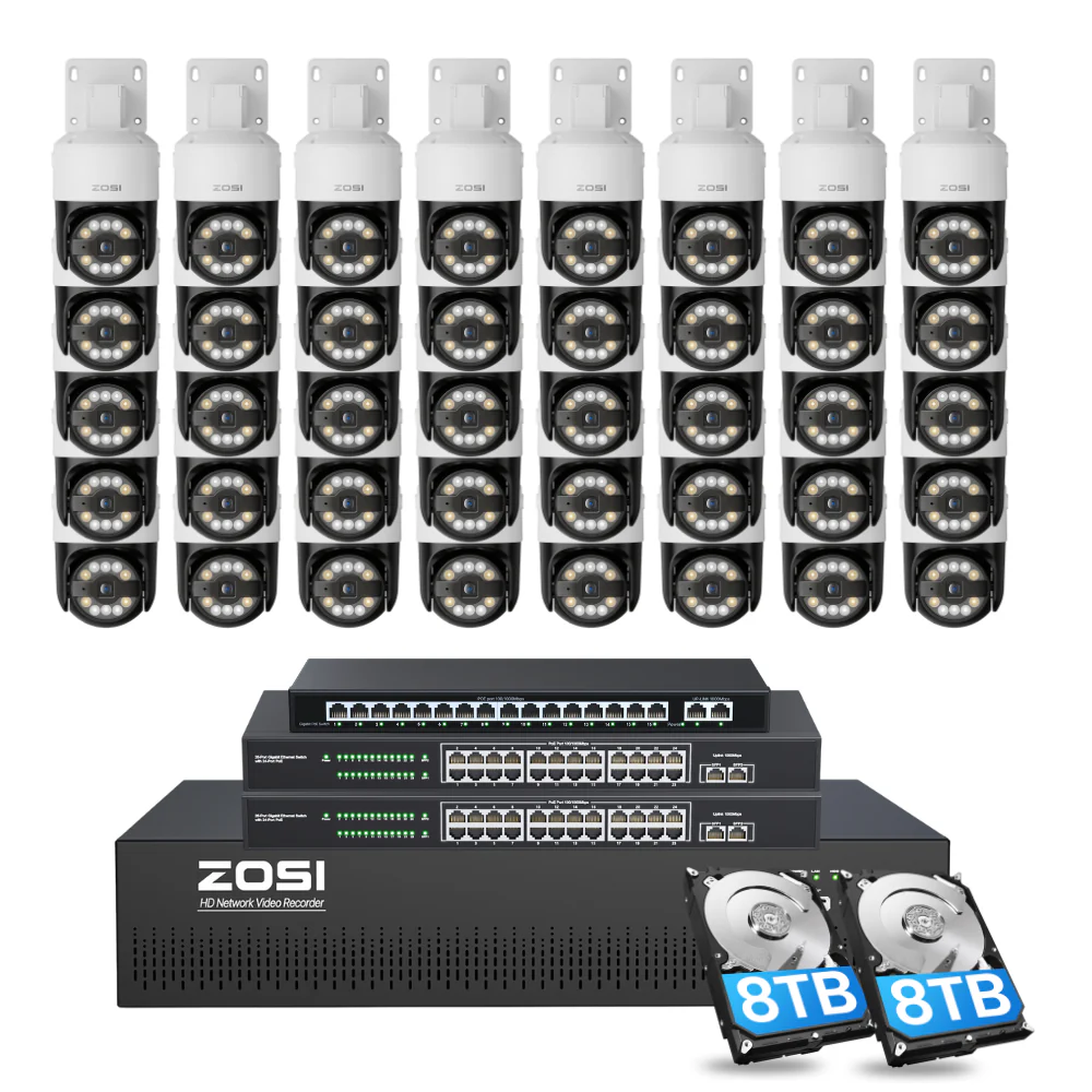 C296 64 Channel PTZ 4K PoE Security Camera System for Business - Image 15