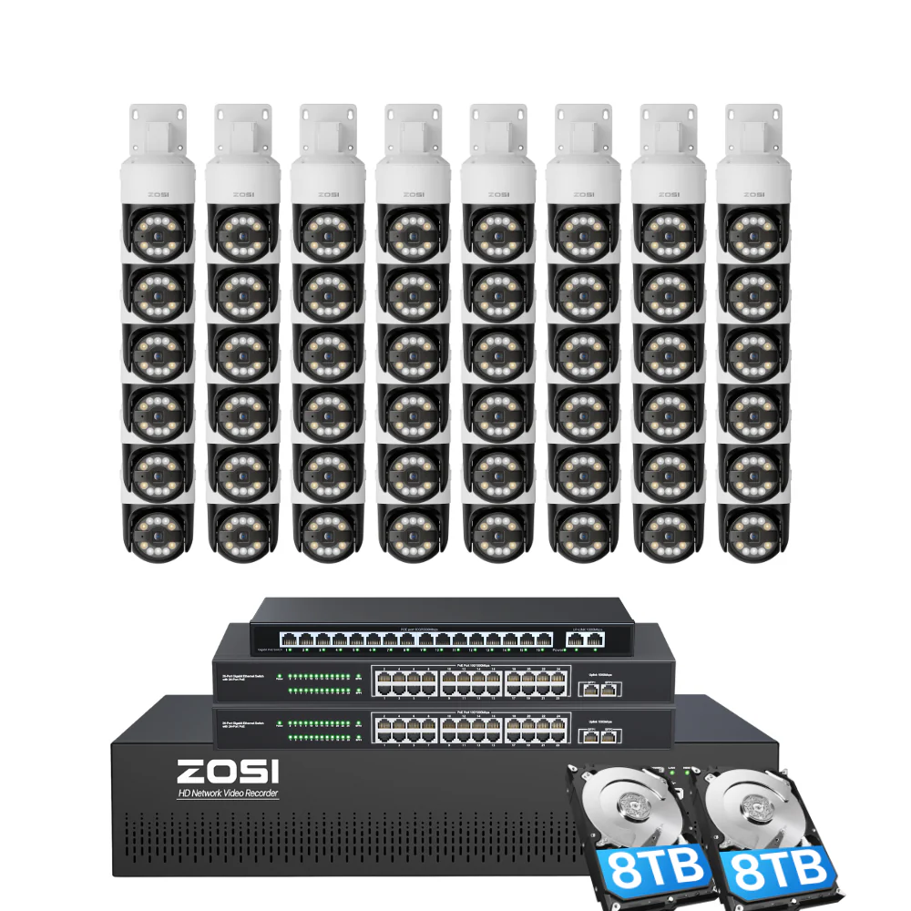 C296 64 Channel PTZ 4K PoE Security Camera System for Business - Image 16