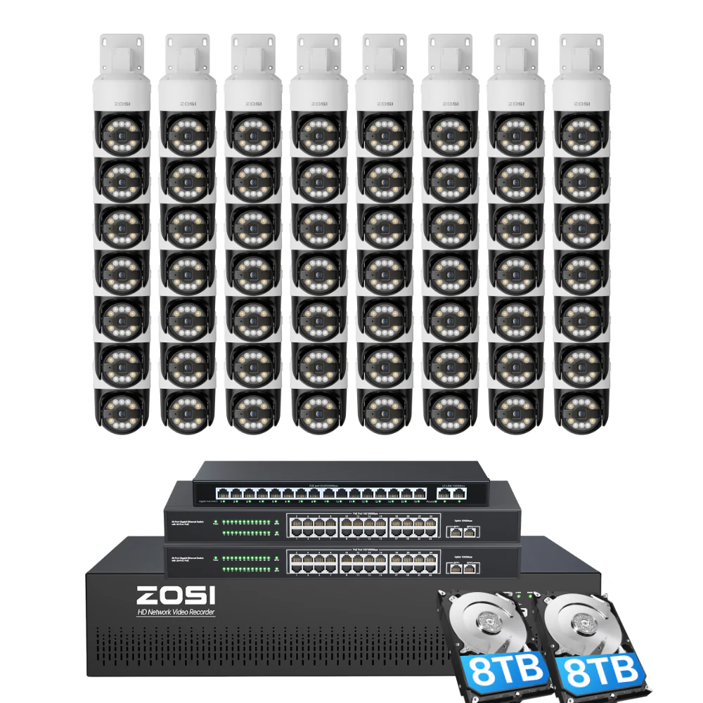 C296 64 Channel PTZ 4K PoE Security Camera System for Business - Image 17